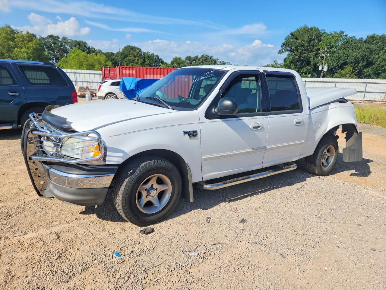 2003 Ford F150 Supercrew White vin: 1FTRW07633KD42079