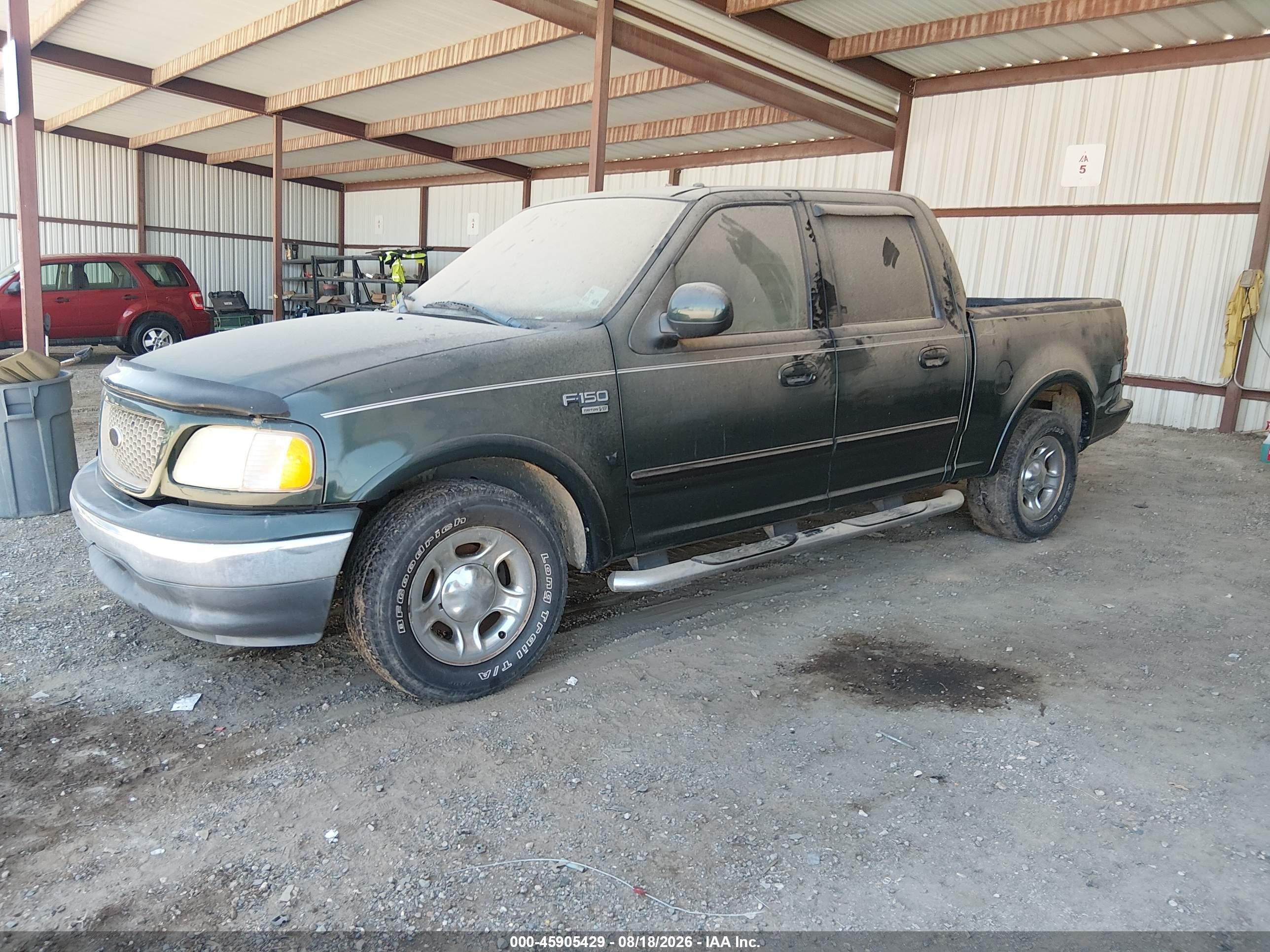 2002 Ford F-150 Lariat/xlt Green vin: 1FTRW07642KE34591