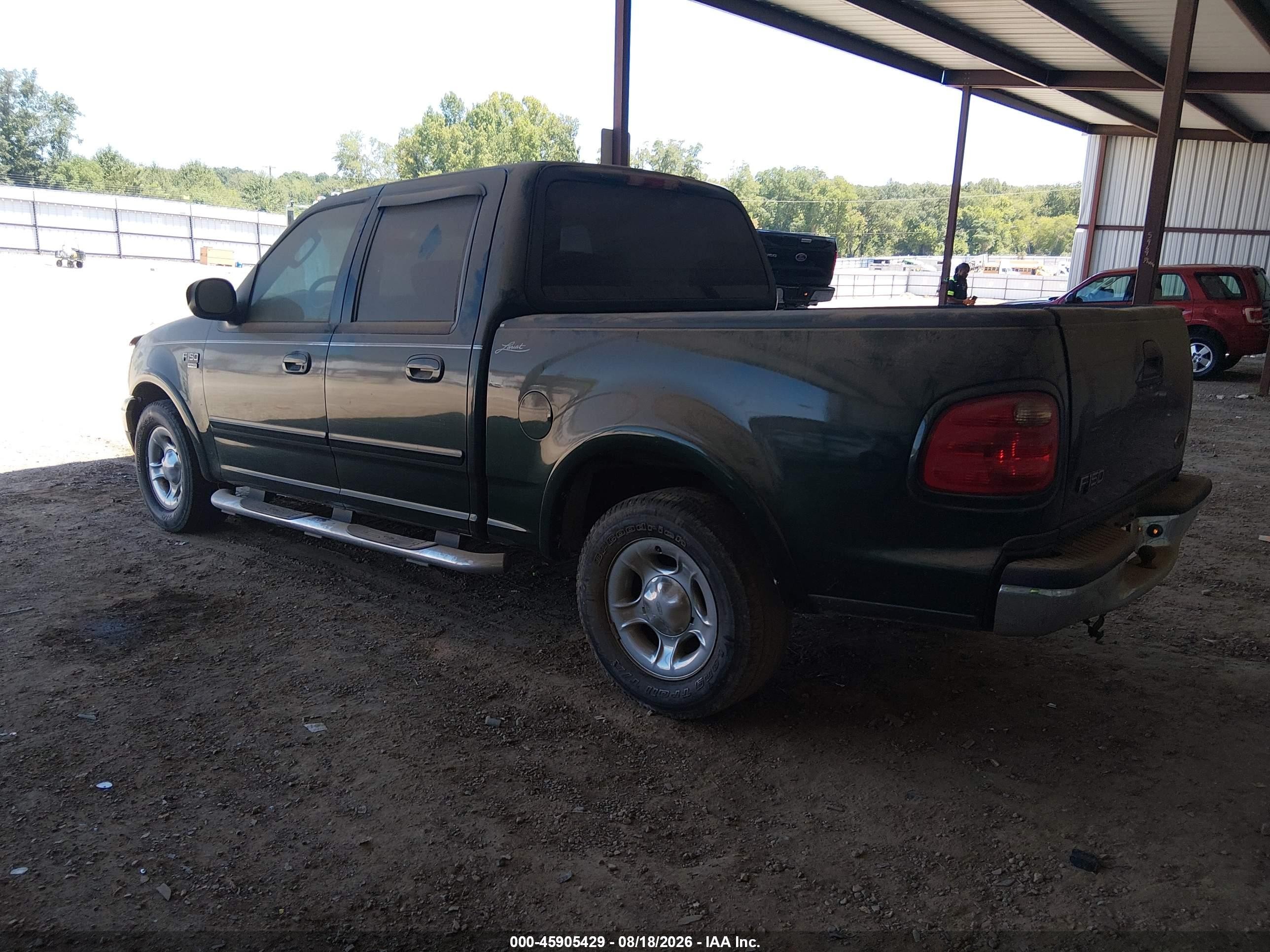 2002 Ford F-150 Lariat/xlt Green vin: 1FTRW07642KE34591