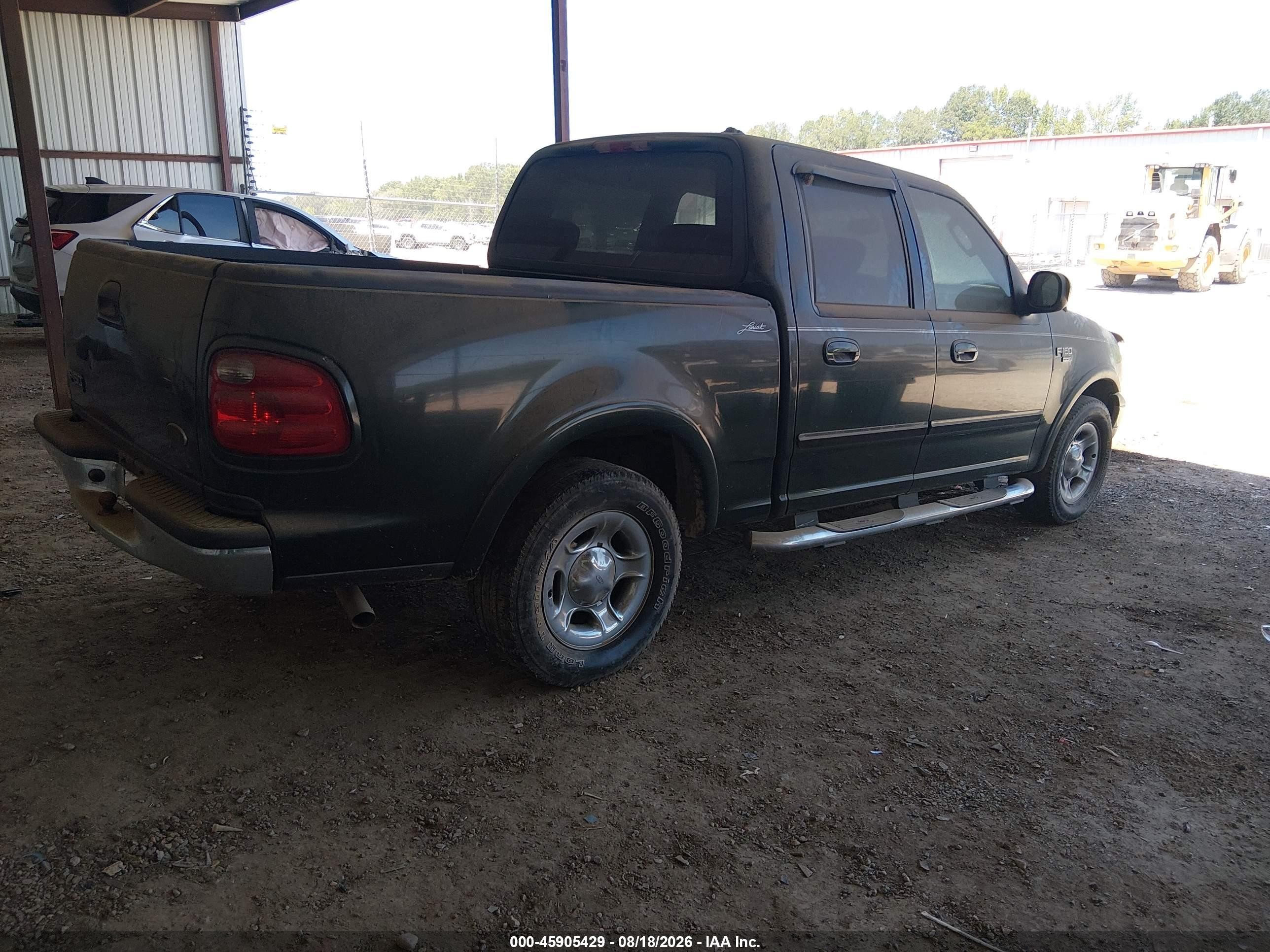 2002 Ford F-150 Lariat/xlt Green vin: 1FTRW07642KE34591