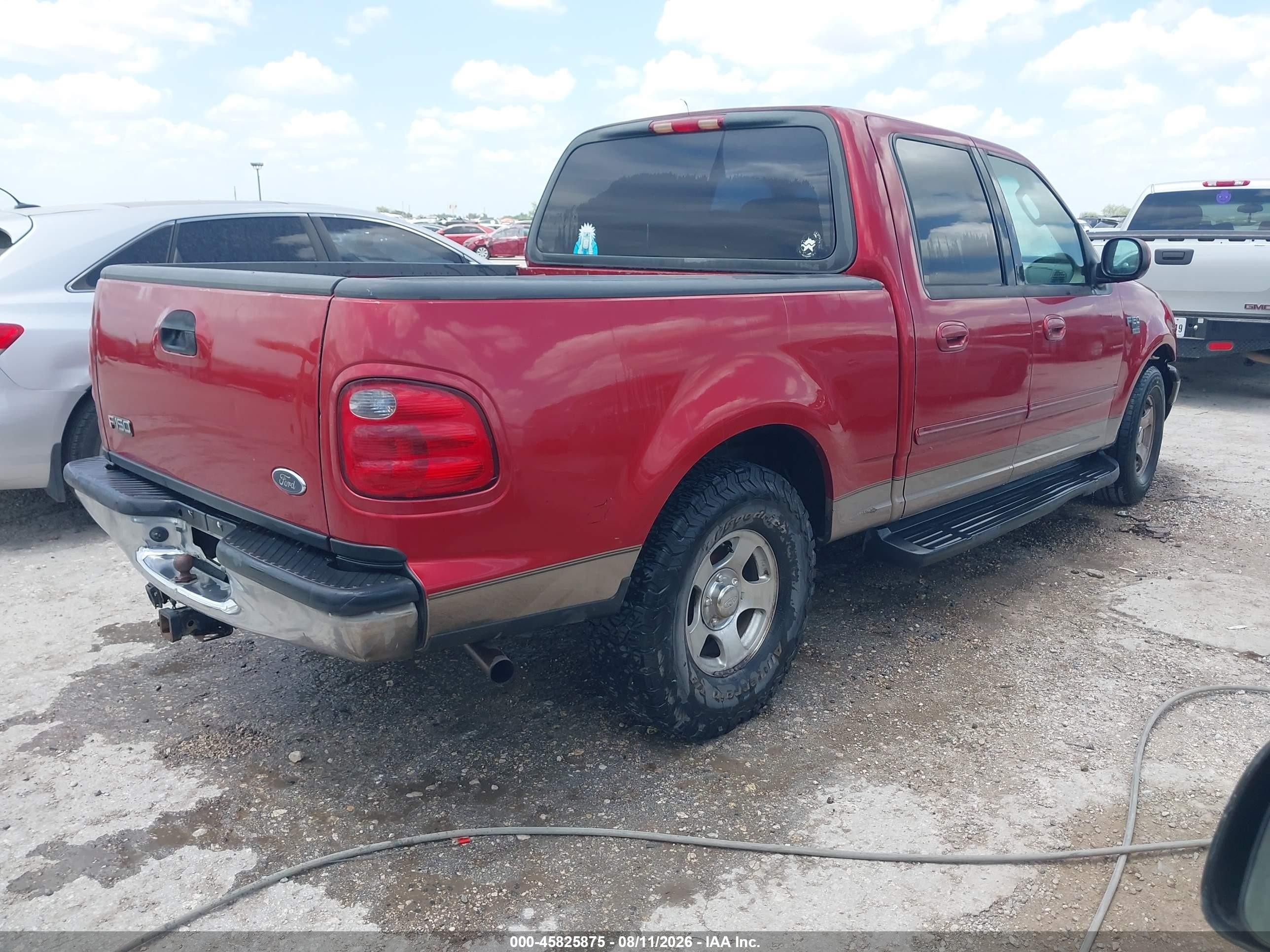 2003 Ford F-150 Lariat/xlt Red vin: 1FTRW07643KD51101