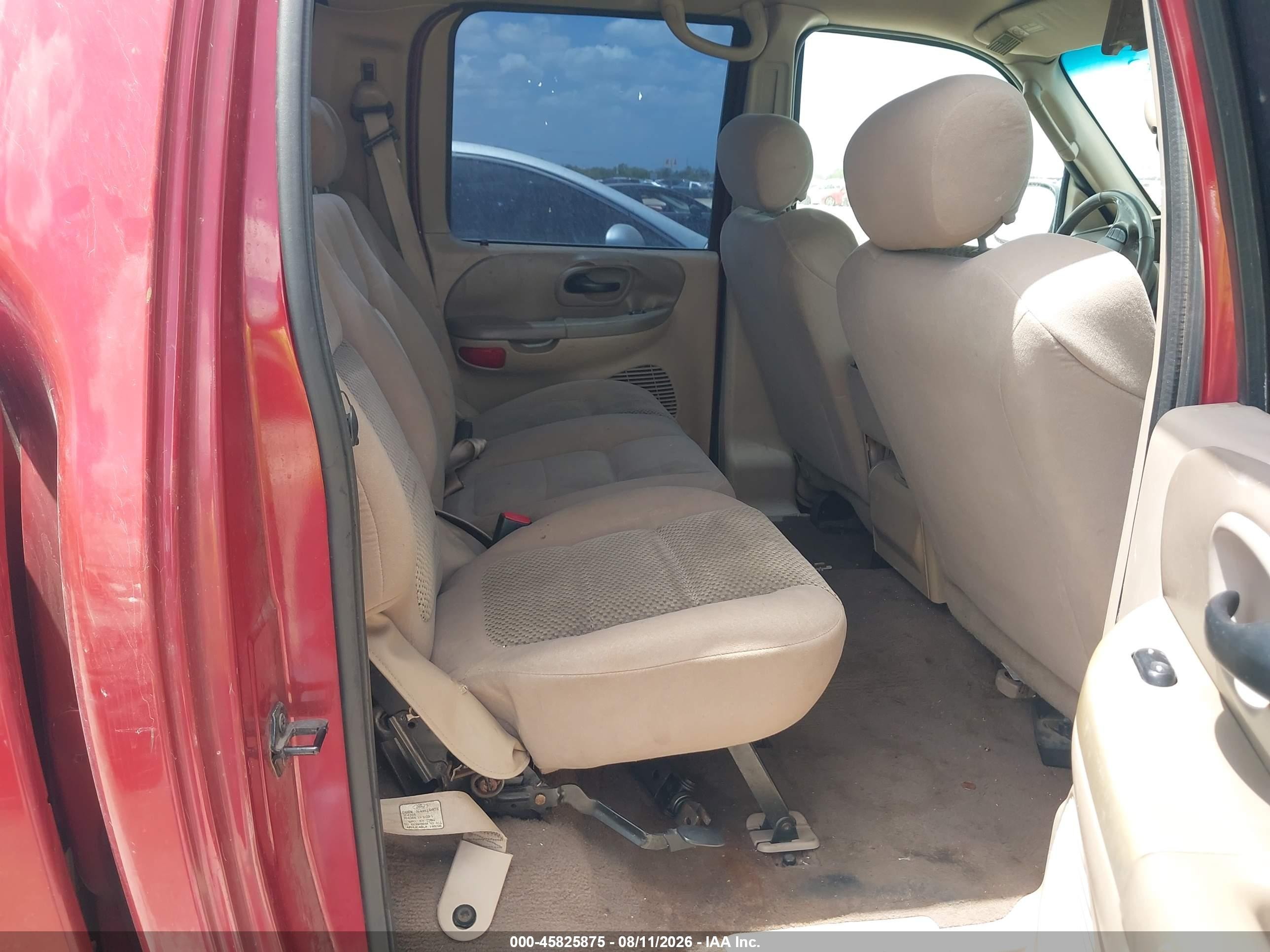 2003 Ford F-150 Lariat/xlt Red vin: 1FTRW07643KD51101