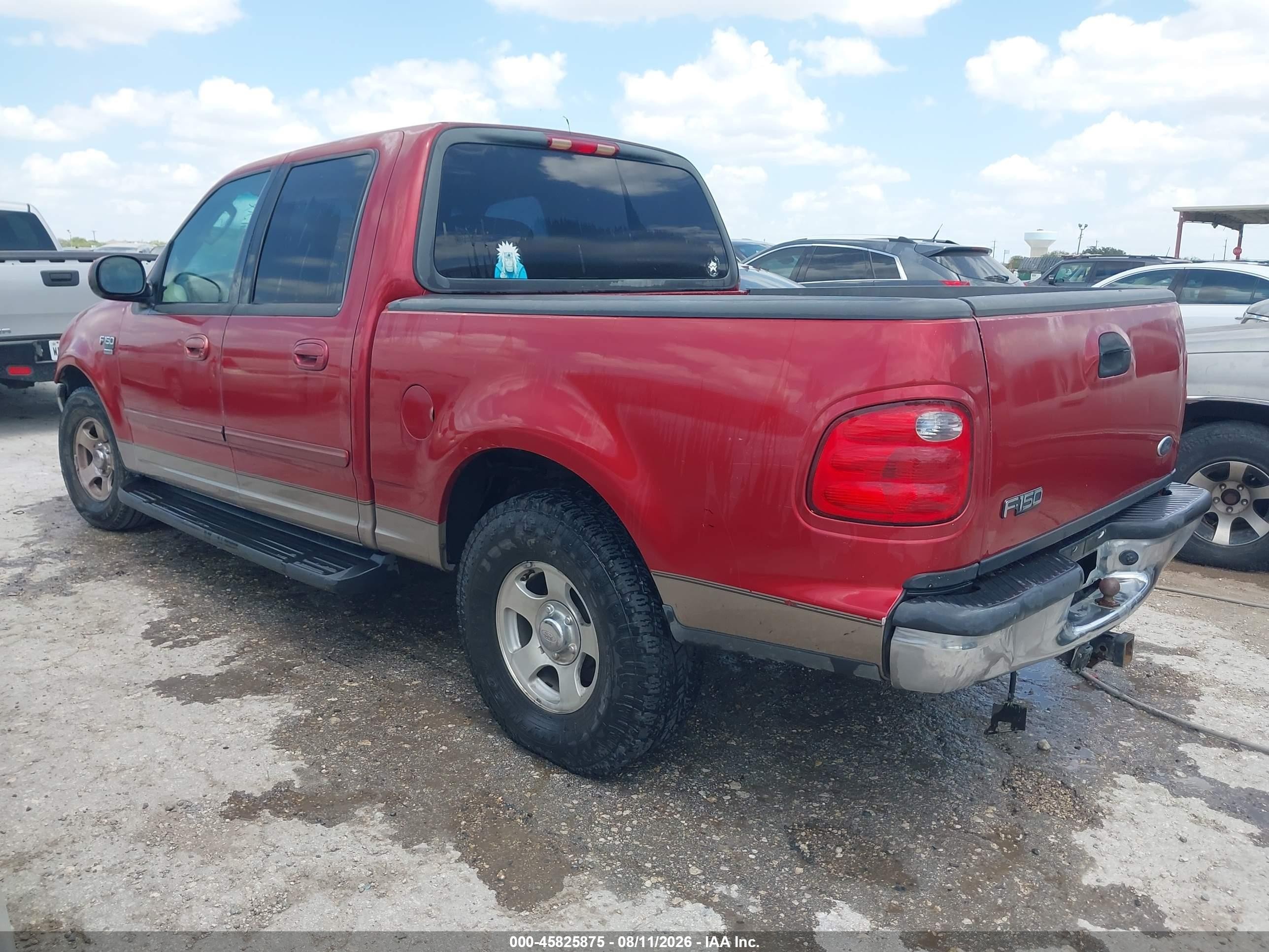 2003 Ford F-150 Lariat/xlt Red vin: 1FTRW07643KD51101