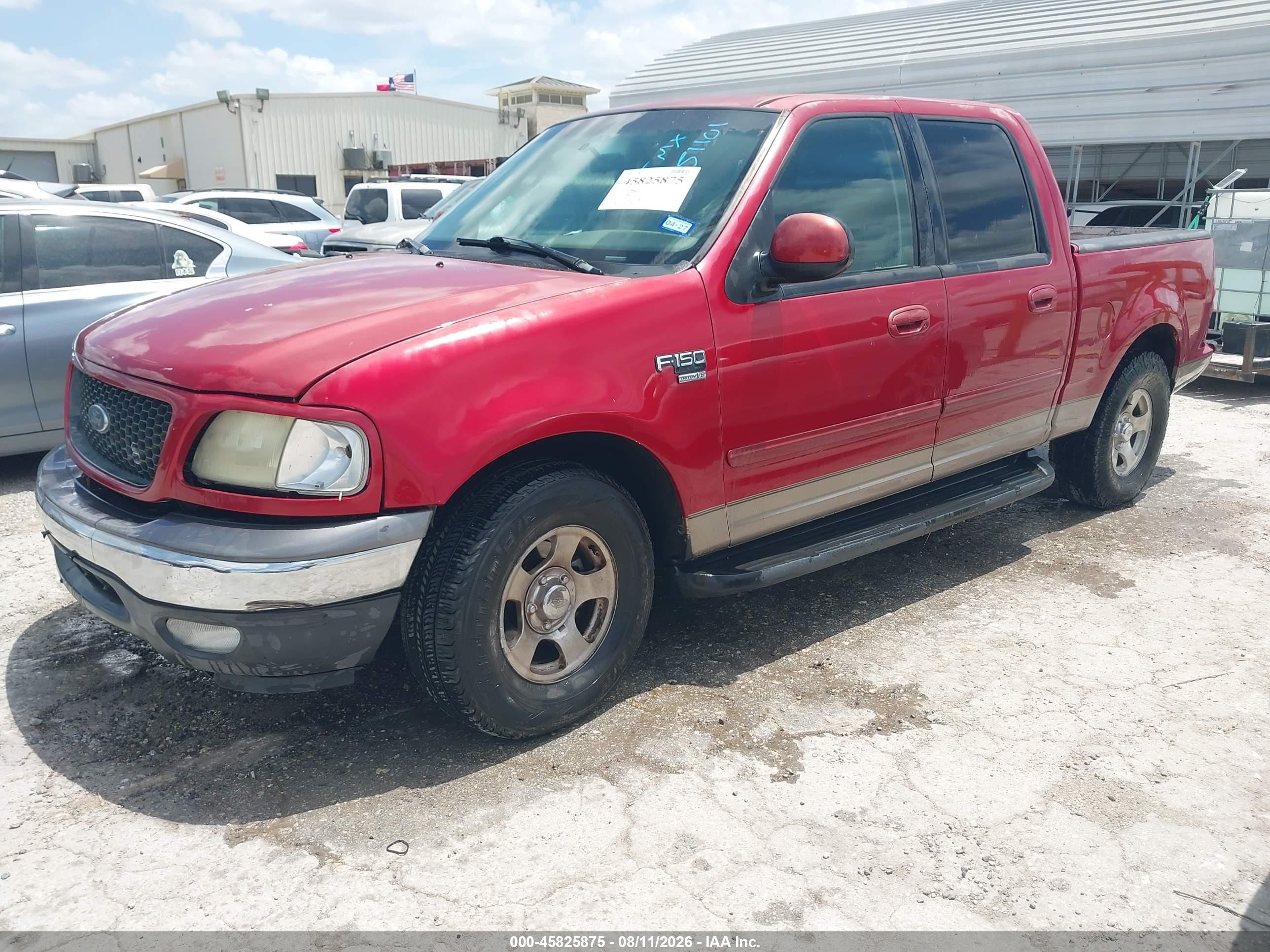 2003 Ford F-150 Lariat/xlt Red vin: 1FTRW07643KD51101