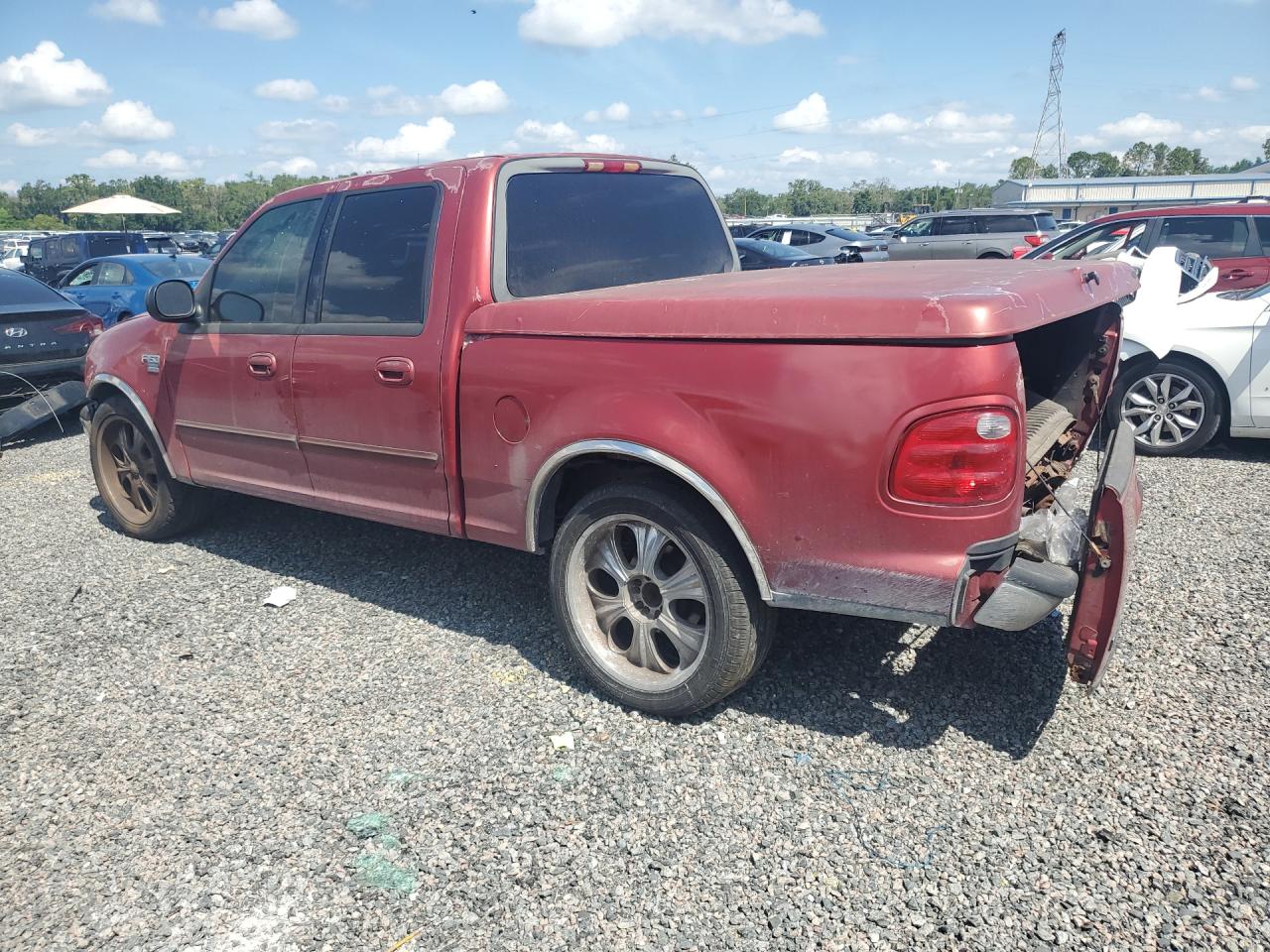 2003 Ford F150 Supercrew Red vin: 1FTRW07643KD57397