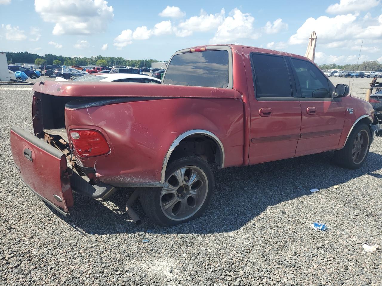 2003 Ford F150 Supercrew Red vin: 1FTRW07643KD57397