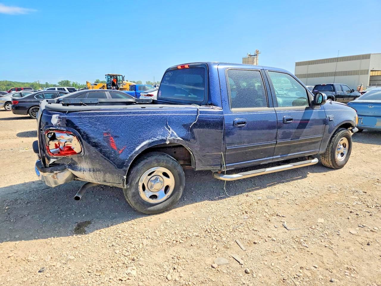 2002 Ford F150 Supercrew Blue vin: 1FTRW07652KA97137