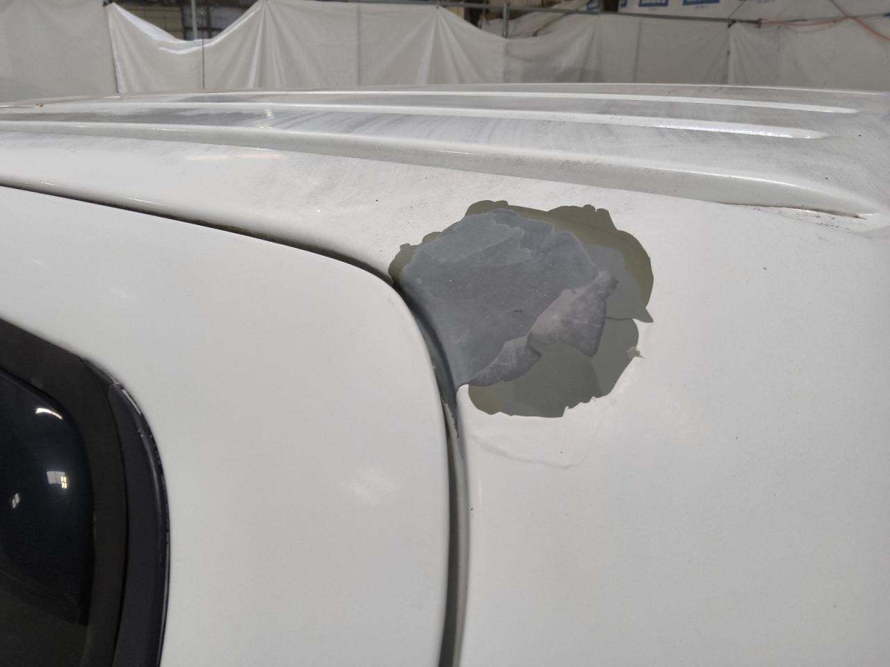 2003 Ford F150 Supercrew White vin: 1FTRW07653KA13657 Damage: Left Drip Rail, Chipped, 3