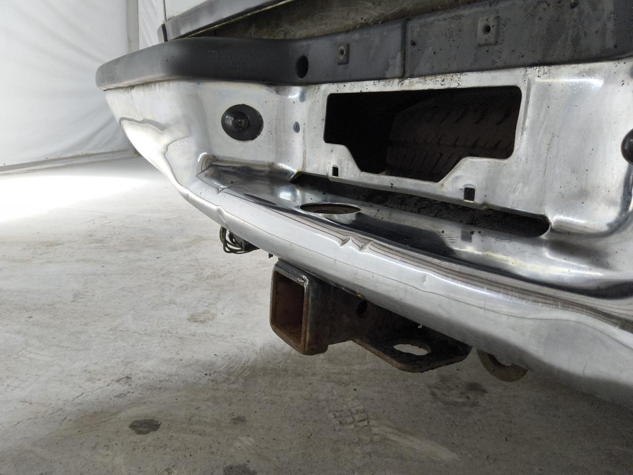 2003 Ford F150 Supercrew White vin: 1FTRW07653KA13657 Damage: Rear Bumper, Multiple Dents/No Paint Damage, 4