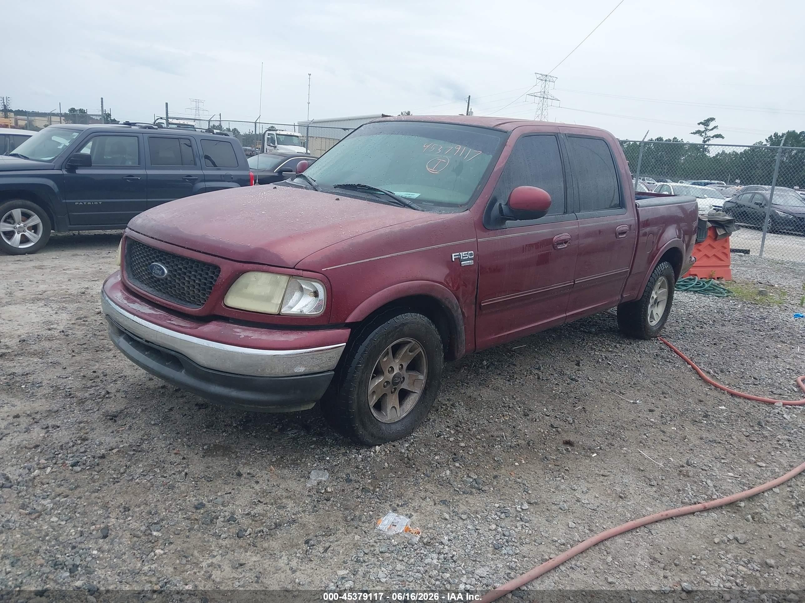 2003 Ford F-150 Lariat/xlt Бордовый vin: 1FTRW07653KA54659