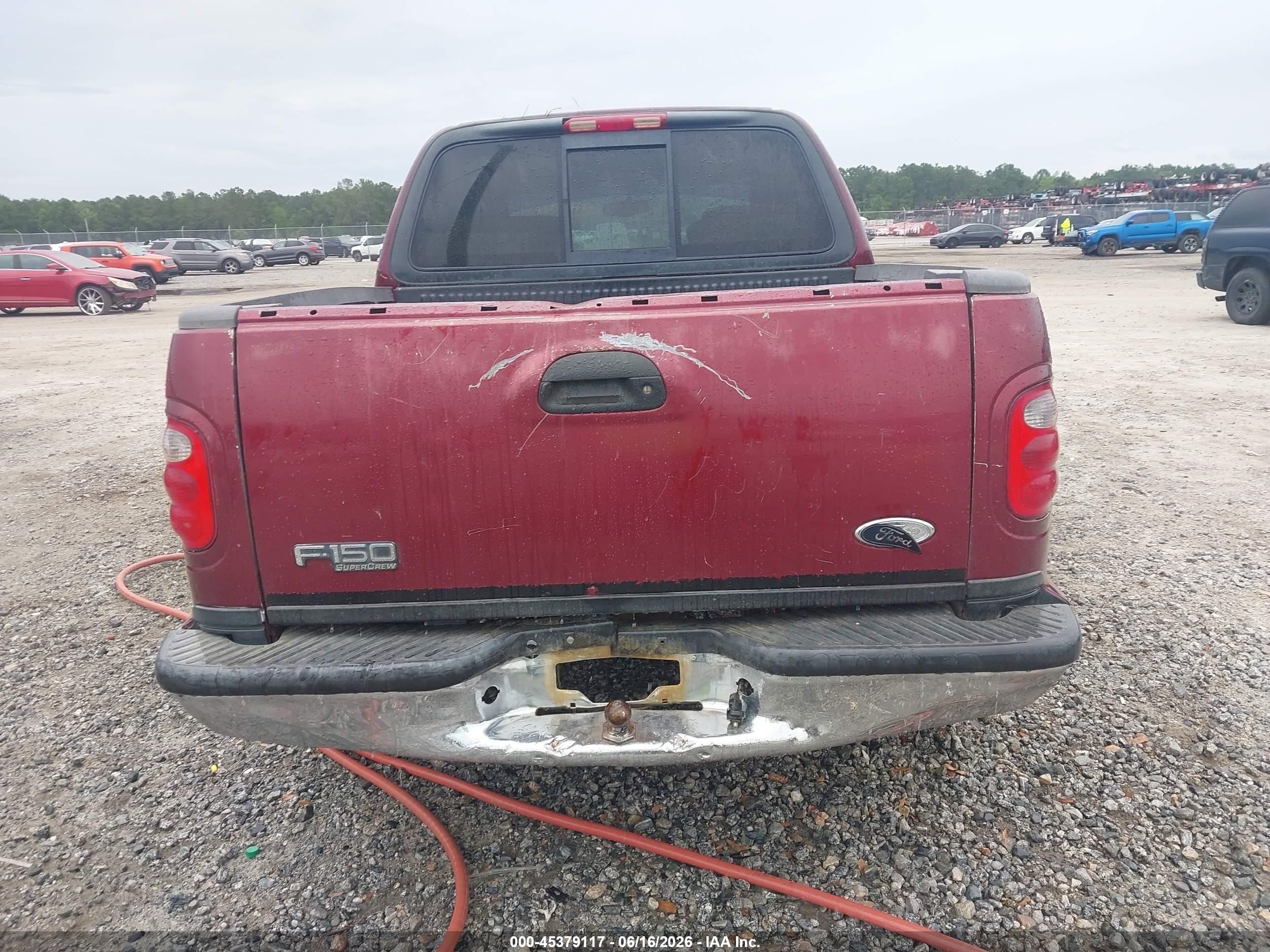 2003 Ford F-150 Lariat/xlt Бордовый vin: 1FTRW07653KA54659