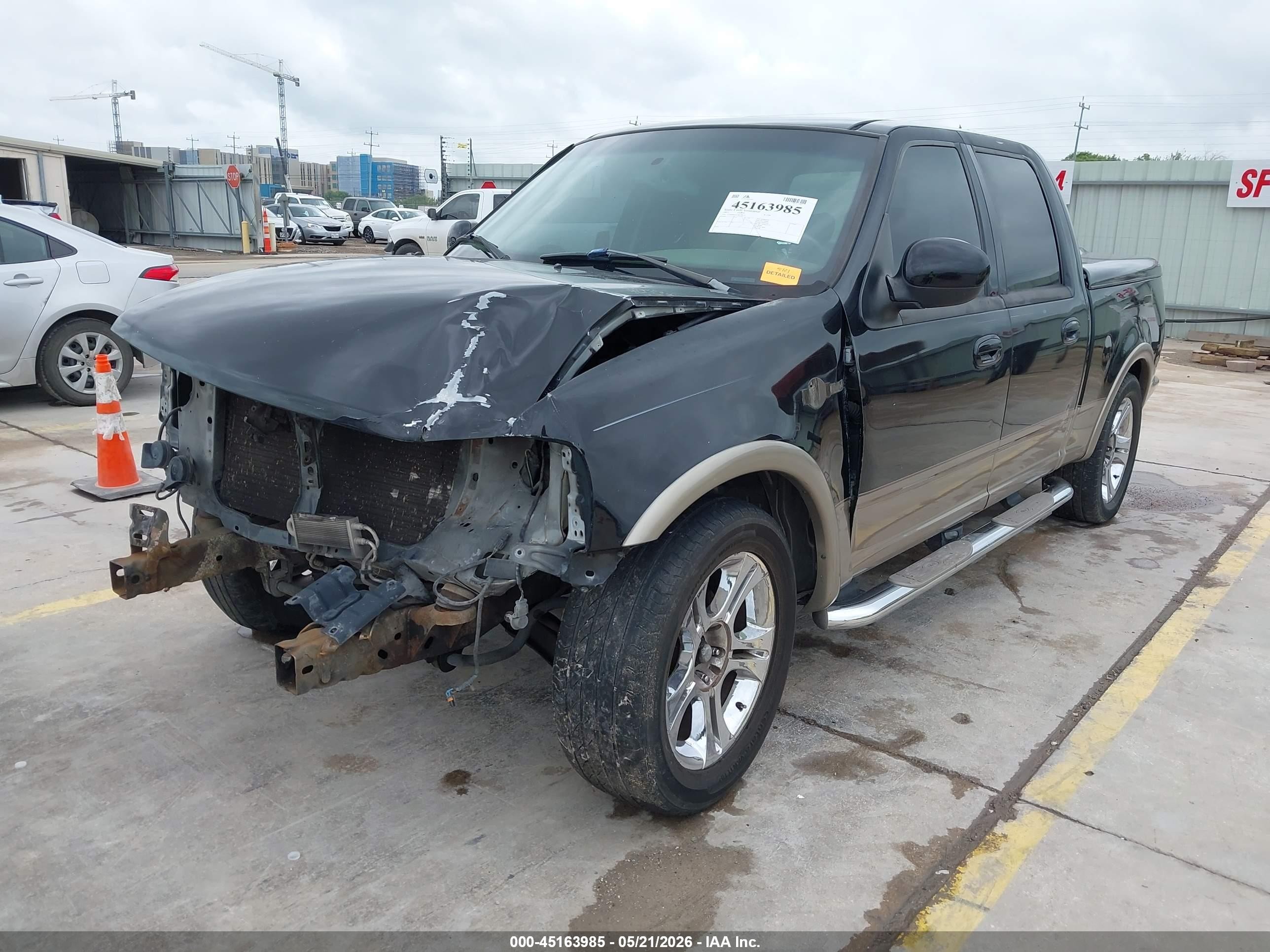 2003 Ford F-150 Lariat/xlt Black vin: 1FTRW07653KC24471