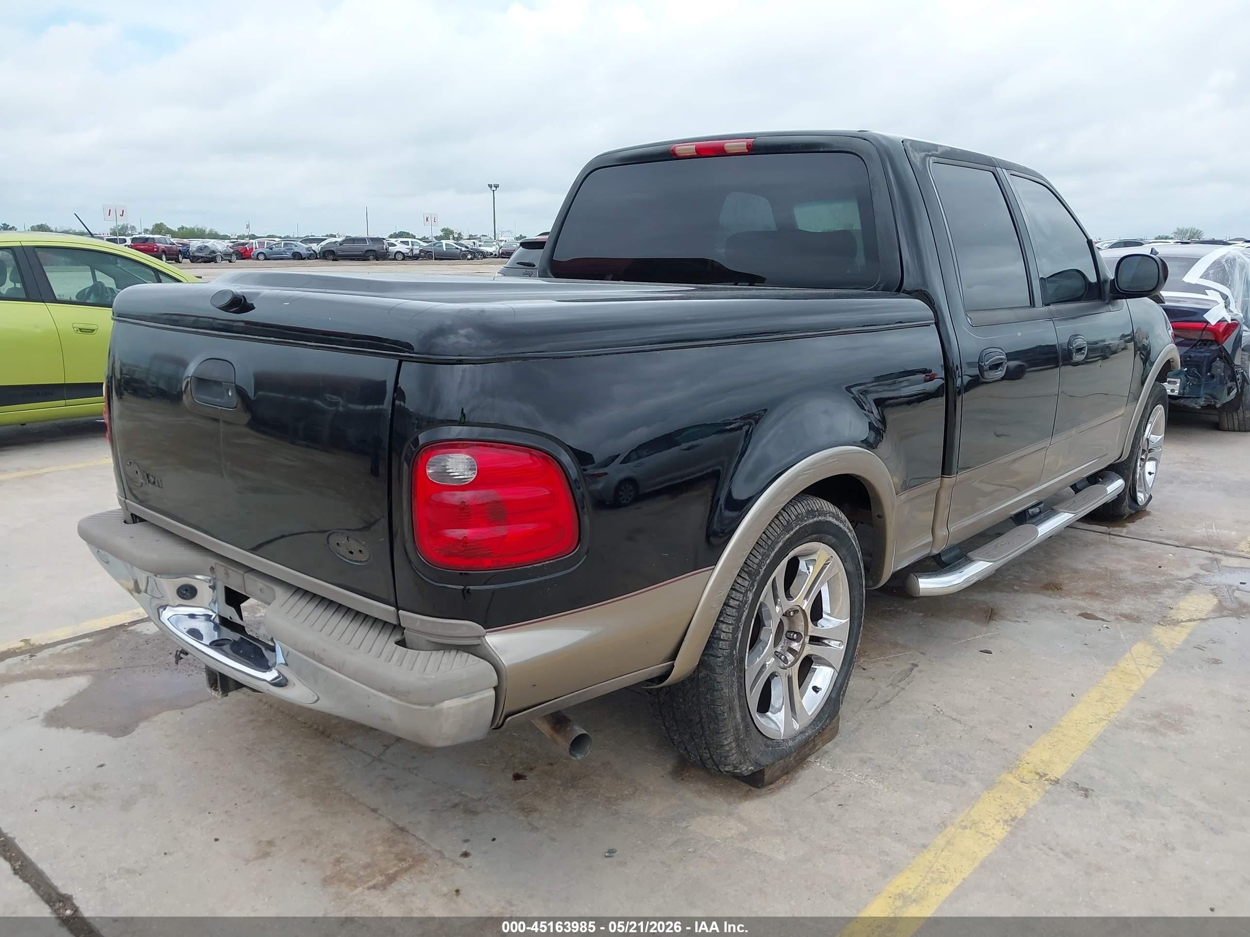 2003 Ford F-150 Lariat/xlt Black vin: 1FTRW07653KC24471