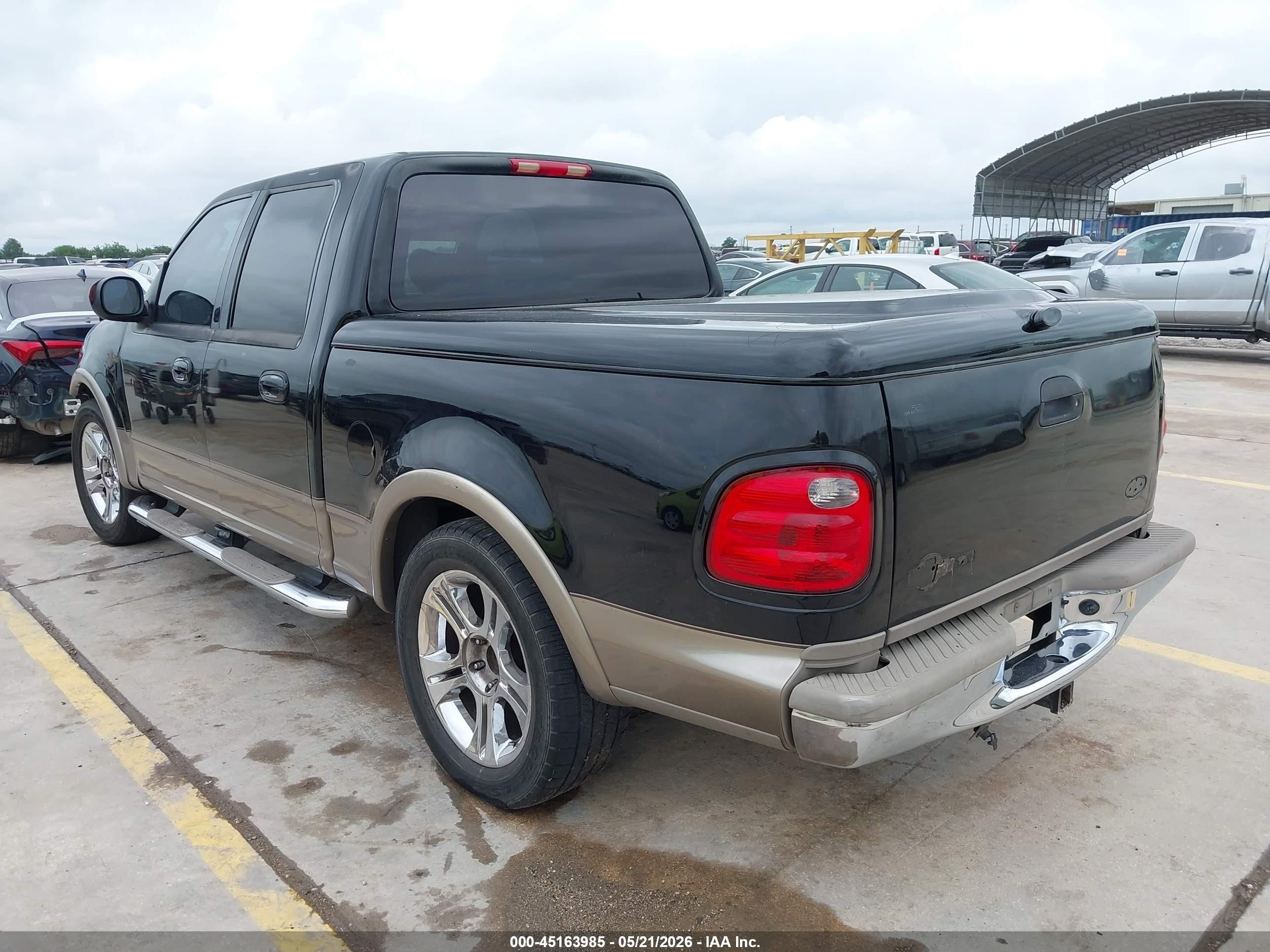 2003 Ford F-150 Lariat/xlt Black vin: 1FTRW07653KC24471