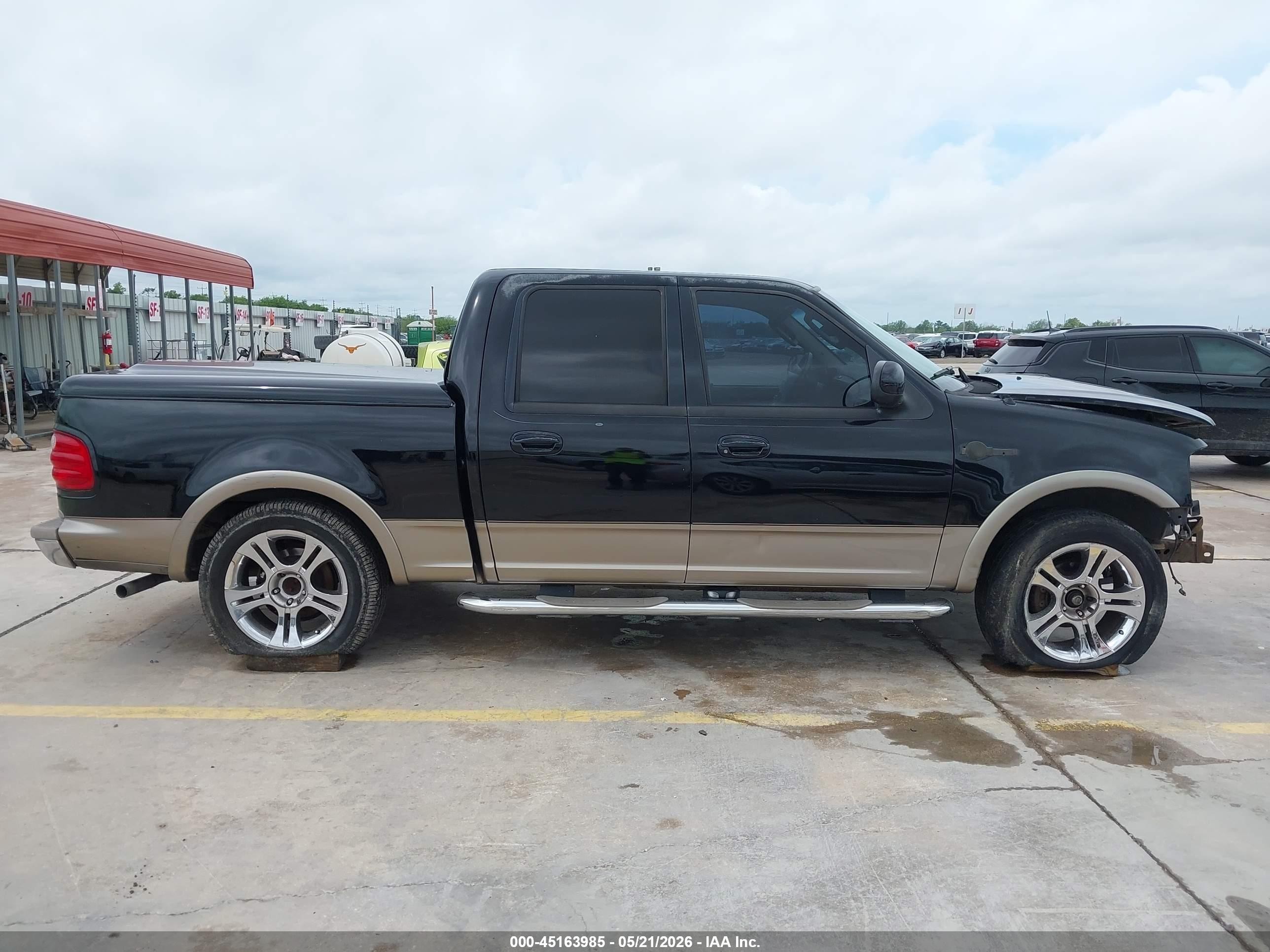 2003 Ford F-150 Lariat/xlt Black vin: 1FTRW07653KC24471