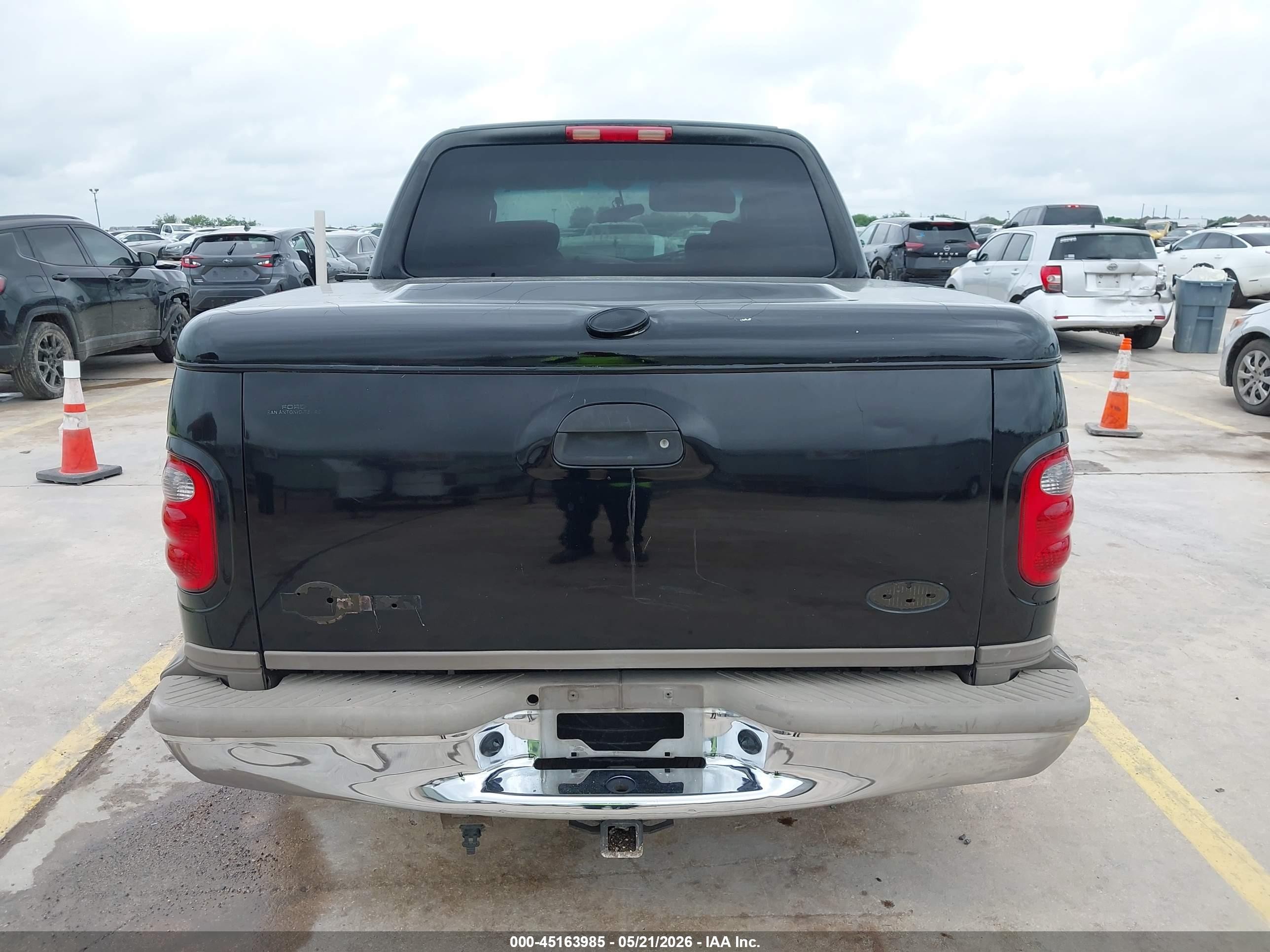 2003 Ford F-150 Lariat/xlt Black vin: 1FTRW07653KC24471