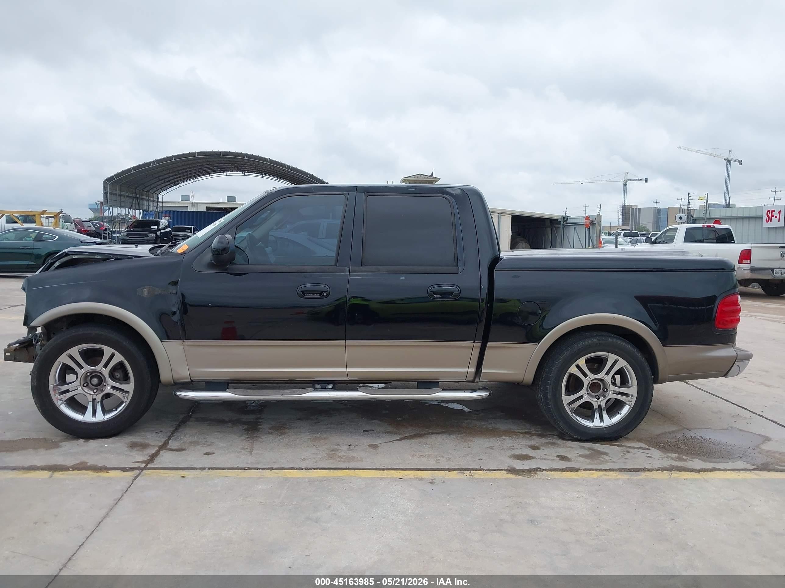 2003 Ford F-150 Lariat/xlt Black vin: 1FTRW07653KC24471