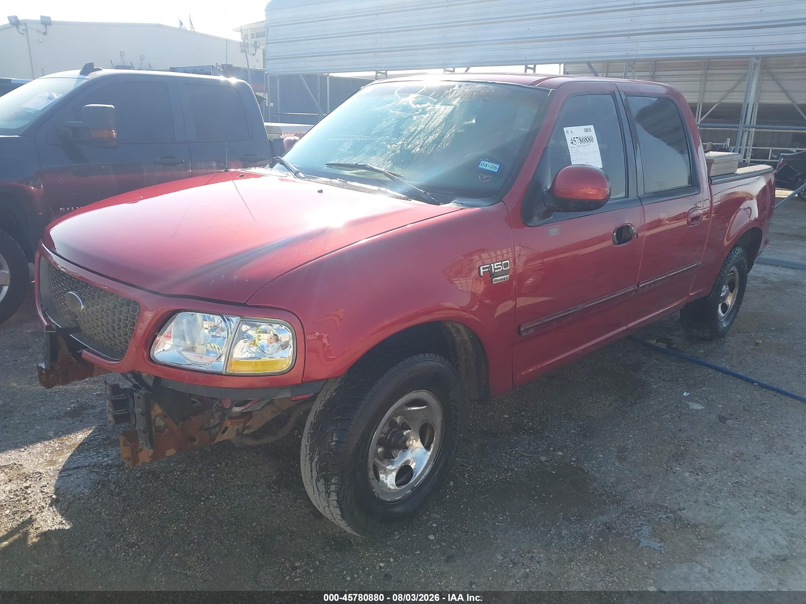 2003 Ford F-150 Lariat/xlt Red vin: 1FTRW07653KD87105
