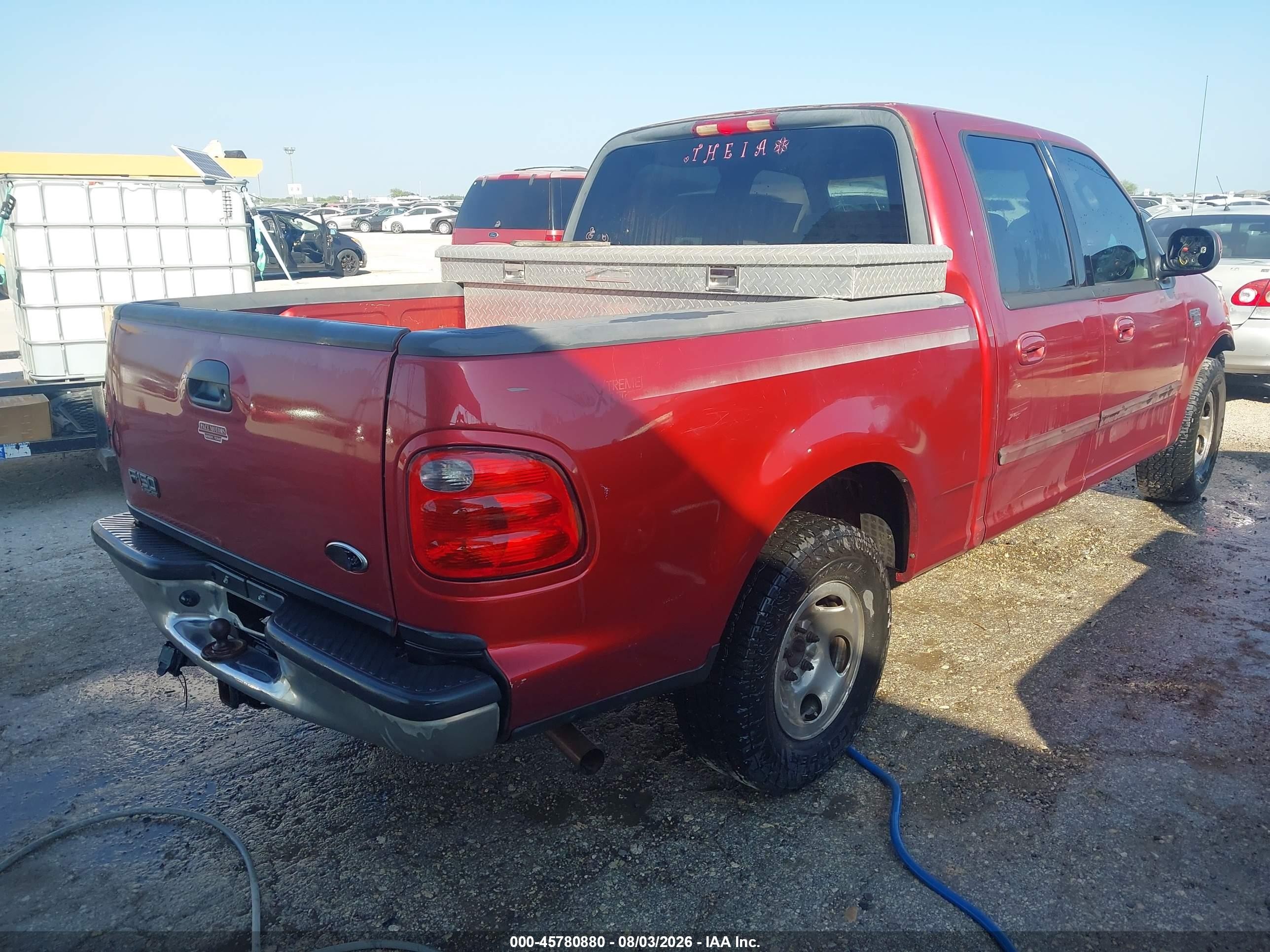 2003 Ford F-150 Lariat/xlt Red vin: 1FTRW07653KD87105