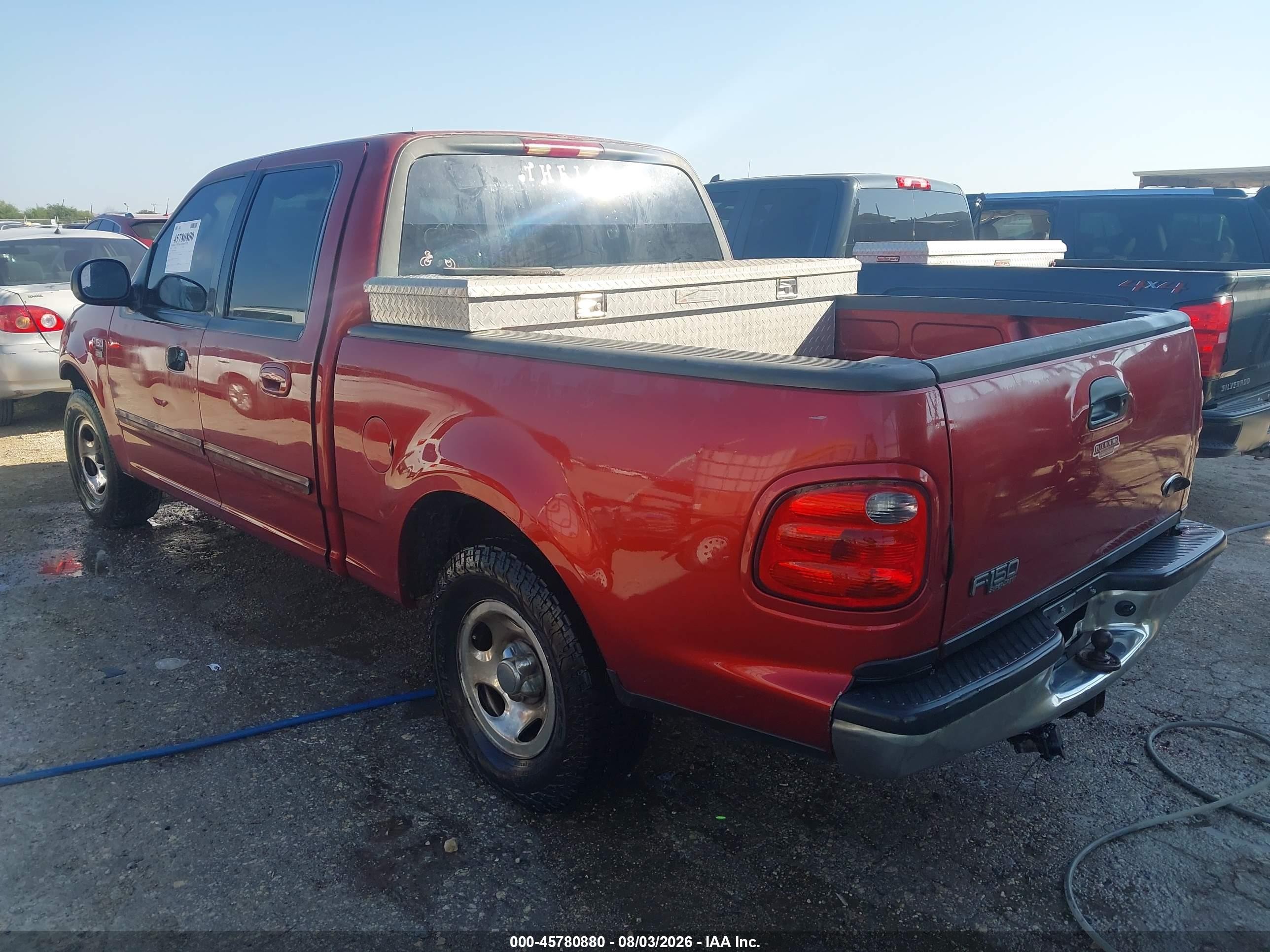 2003 Ford F-150 Lariat/xlt Red vin: 1FTRW07653KD87105