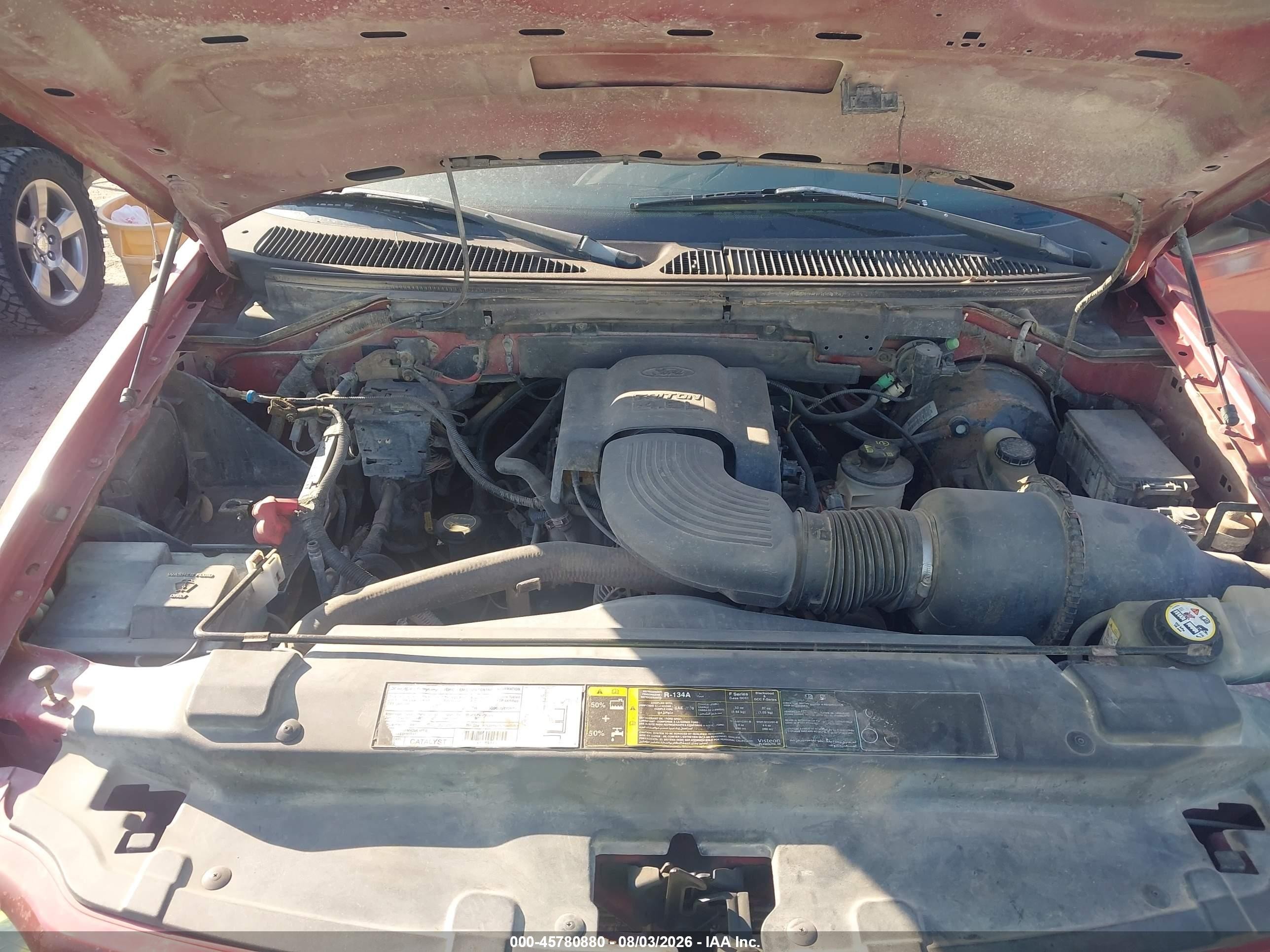 2003 Ford F-150 Lariat/xlt Red vin: 1FTRW07653KD87105