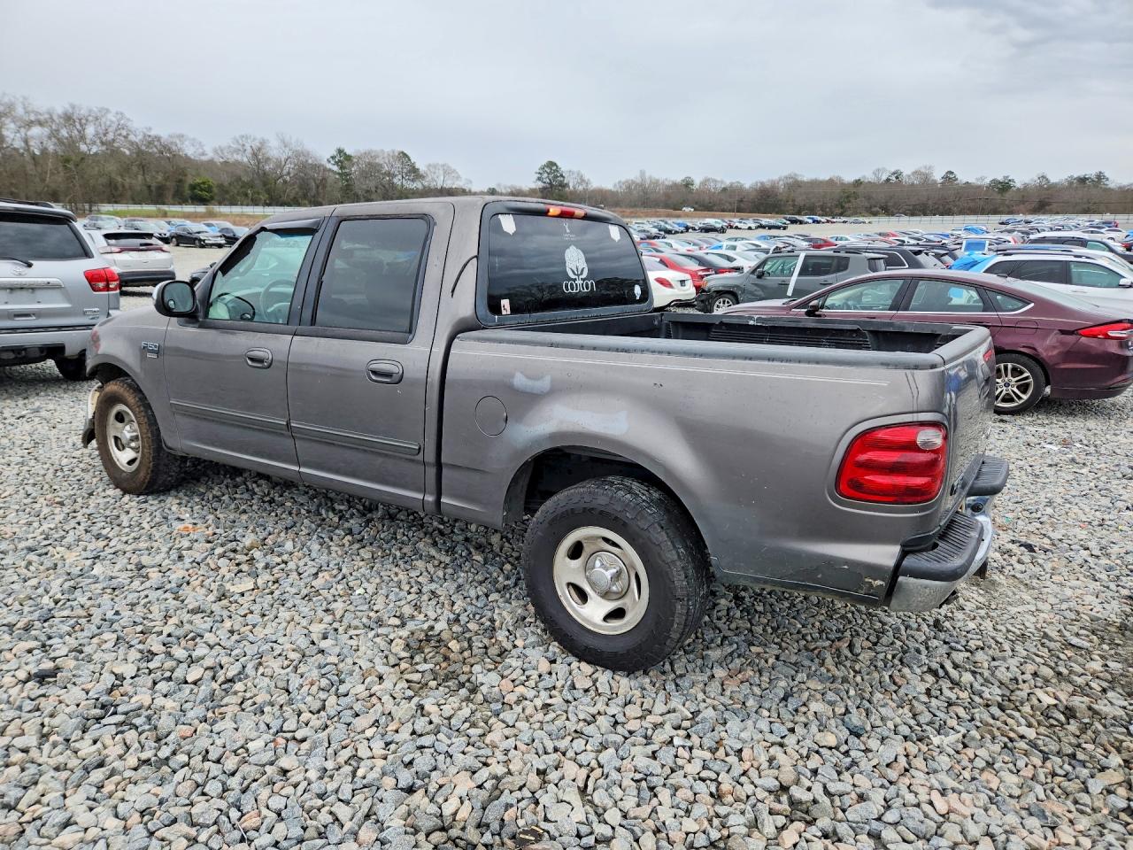 2002 Ford F150 Supercrew Gray vin: 1FTRW07662KA85322