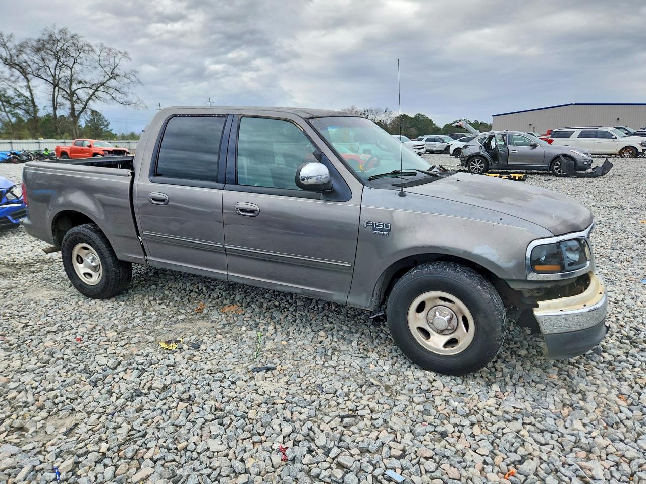 2002 Ford F150 Supercrew Gray vin: 1FTRW07662KA85322