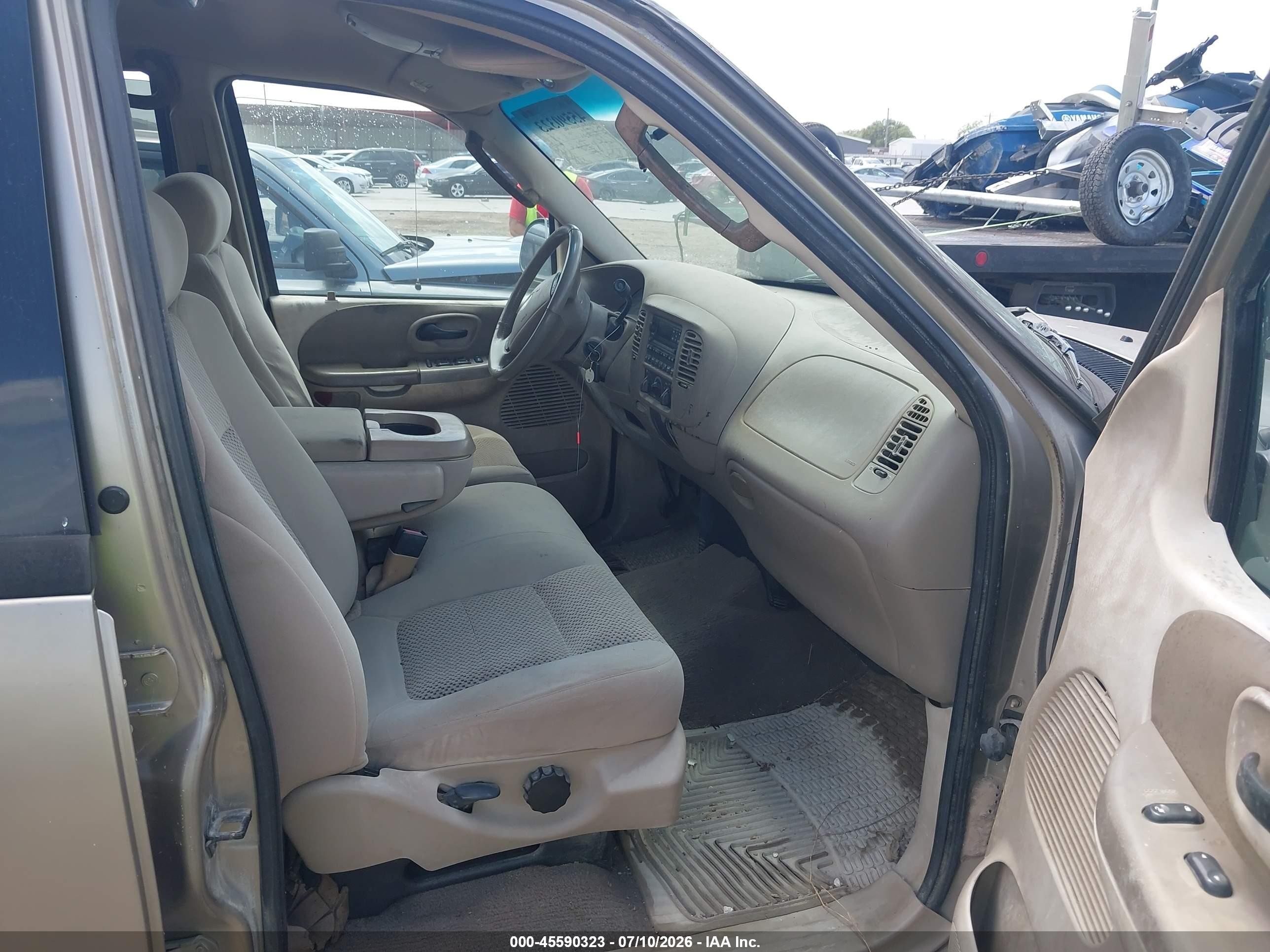 2002 Ford F-150 Lariat/xlt Brown vin: 1FTRW07662KE28307