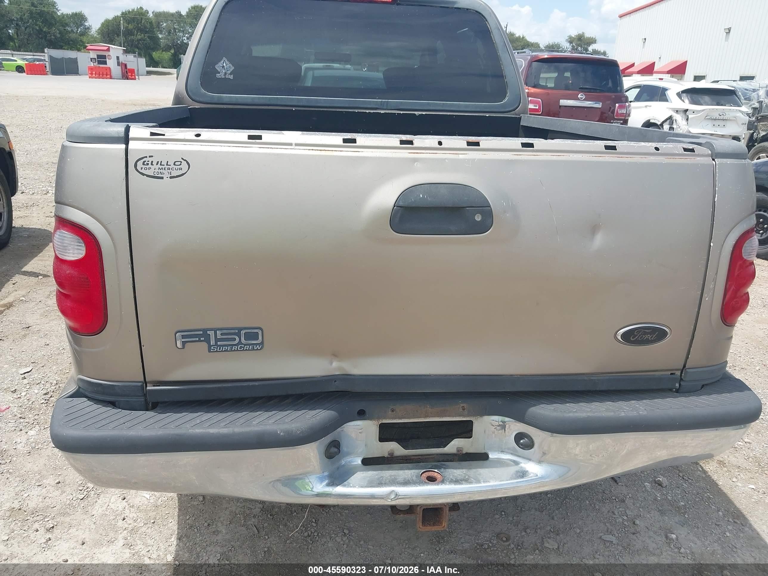 2002 Ford F-150 Lariat/xlt Brown vin: 1FTRW07662KE28307