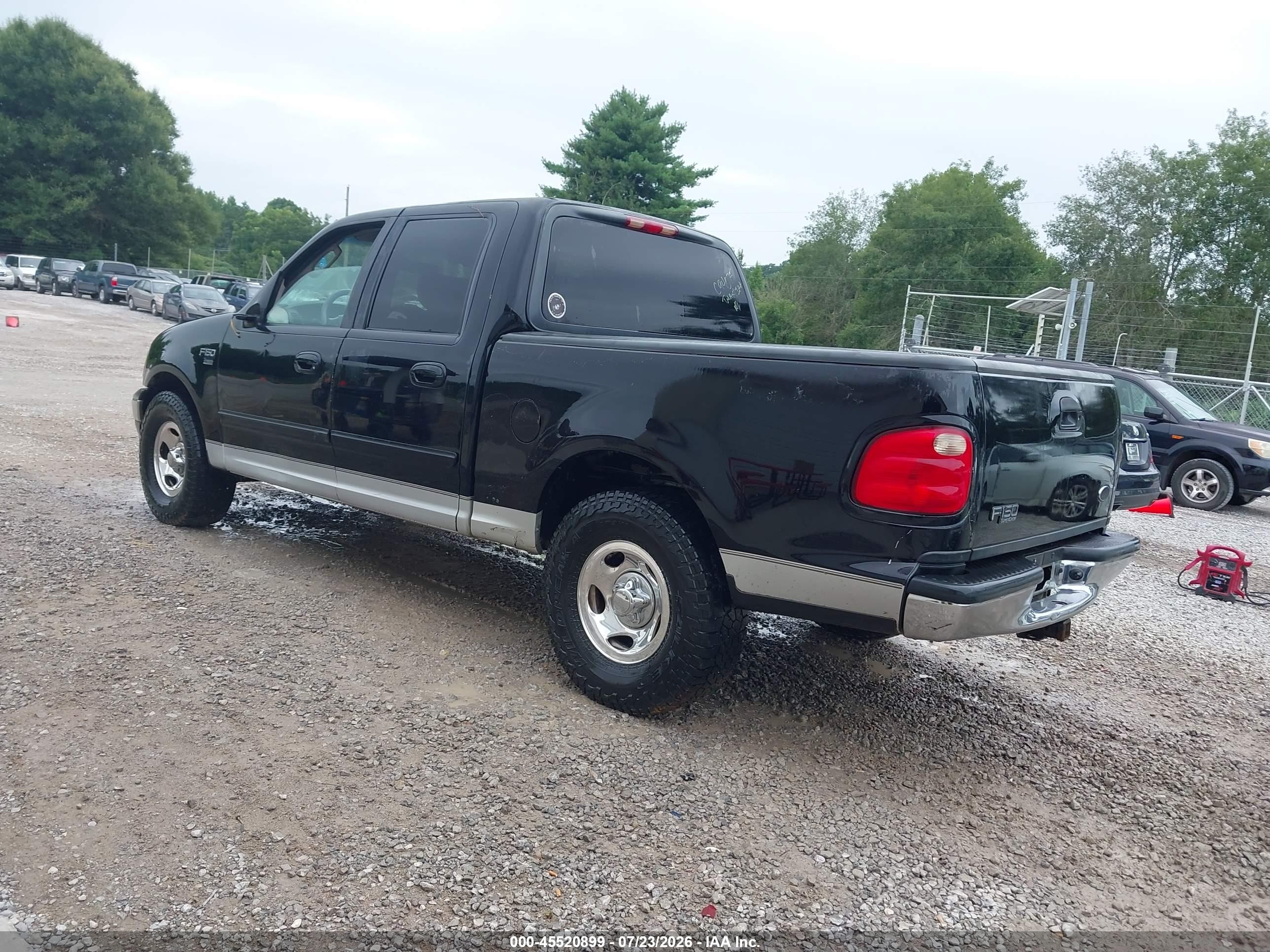 2003 Ford F-150 Lariat/xlt Black vin: 1FTRW07663KC94075