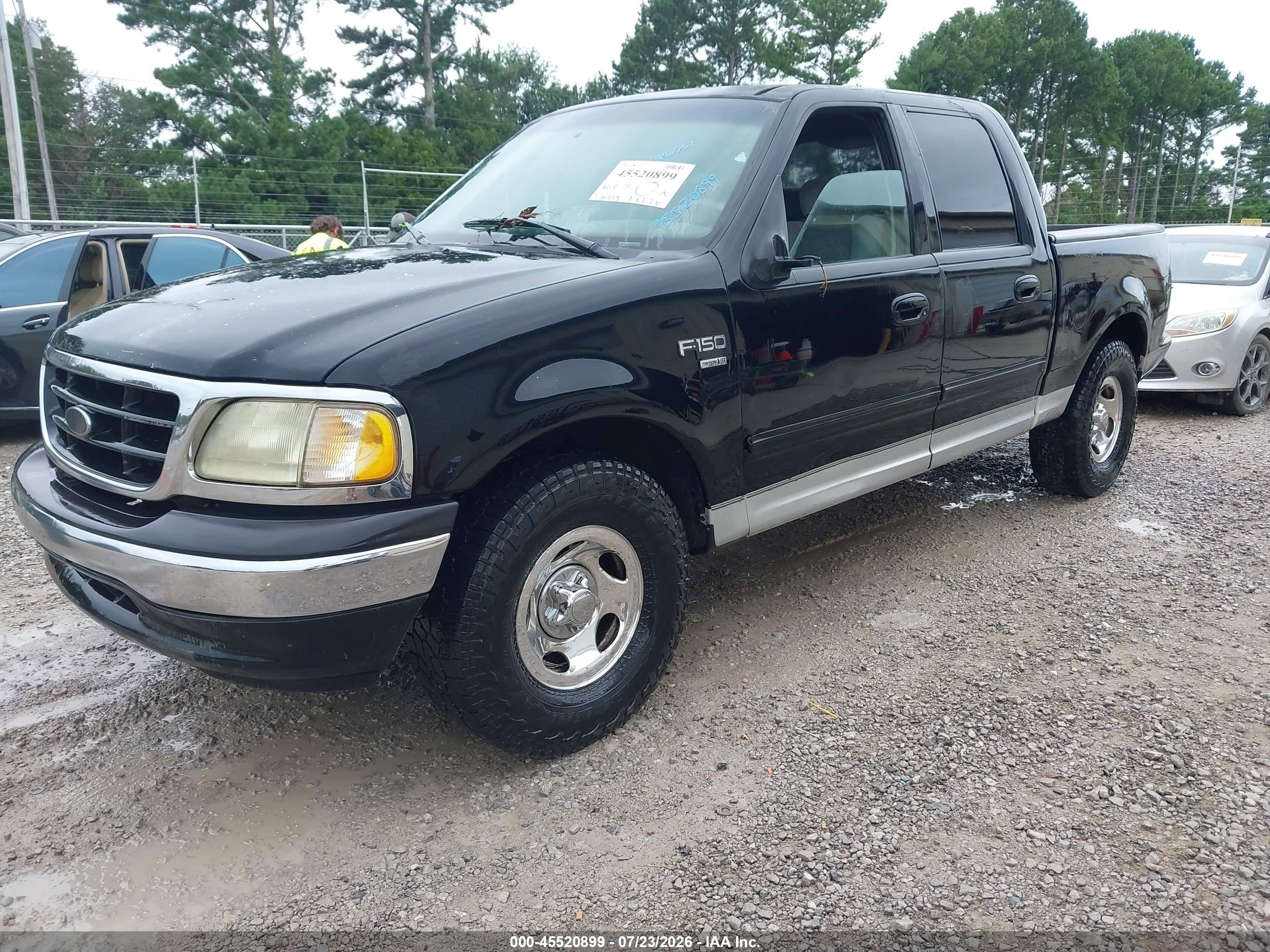 2003 Ford F-150 Lariat/xlt Black vin: 1FTRW07663KC94075