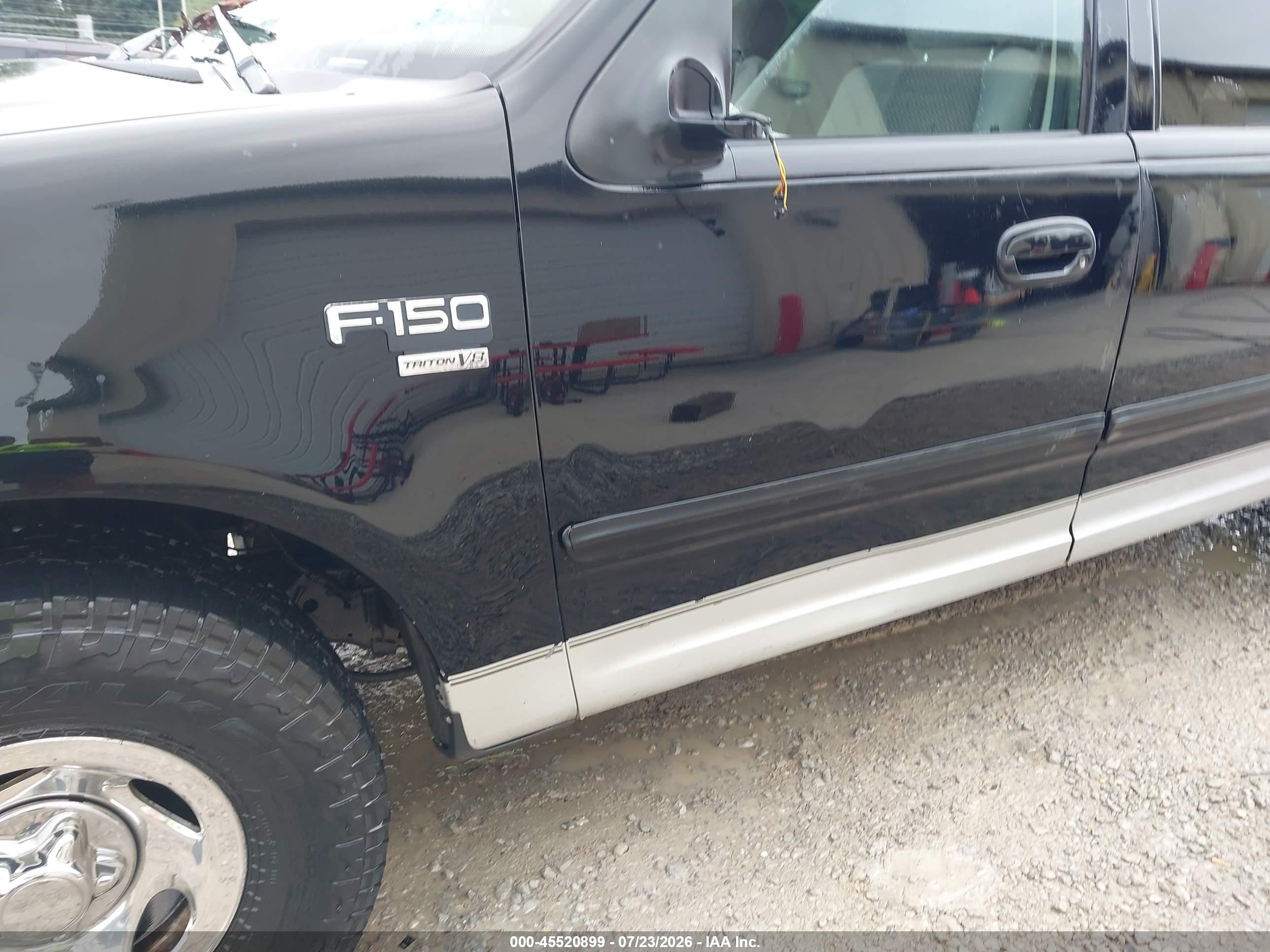 2003 Ford F-150 Lariat/xlt Black vin: 1FTRW07663KC94075