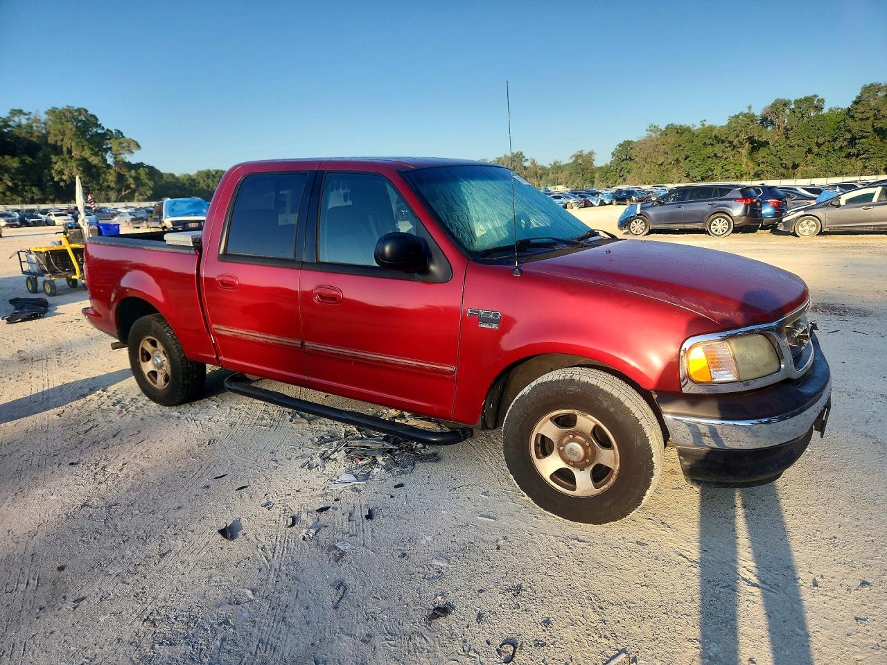 2003 Ford F150 Supercrew Red vin: 1FTRW07663KD83077