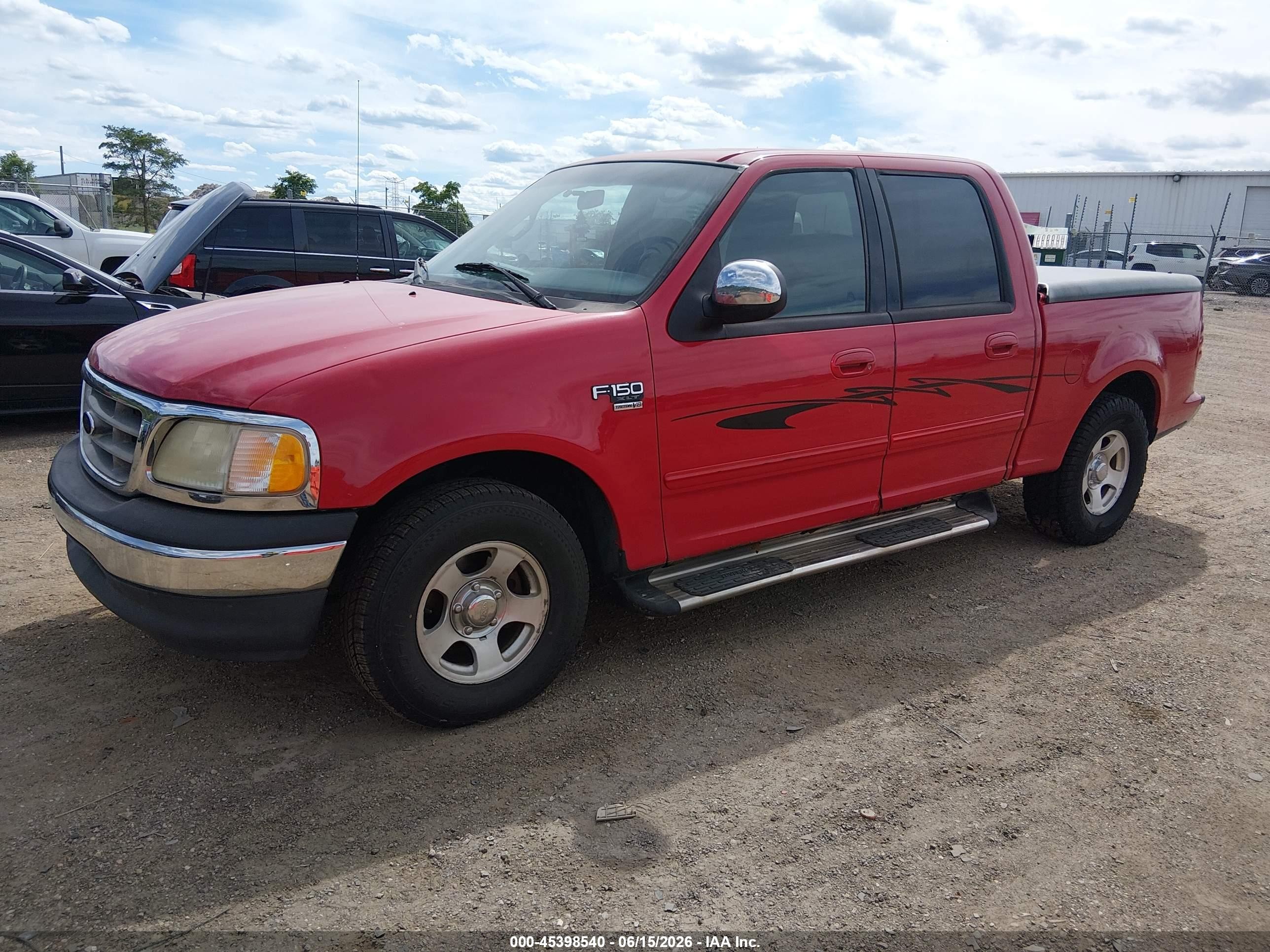 2001 Ford F-150 Xlt Red vin: 1FTRW07671KC16272