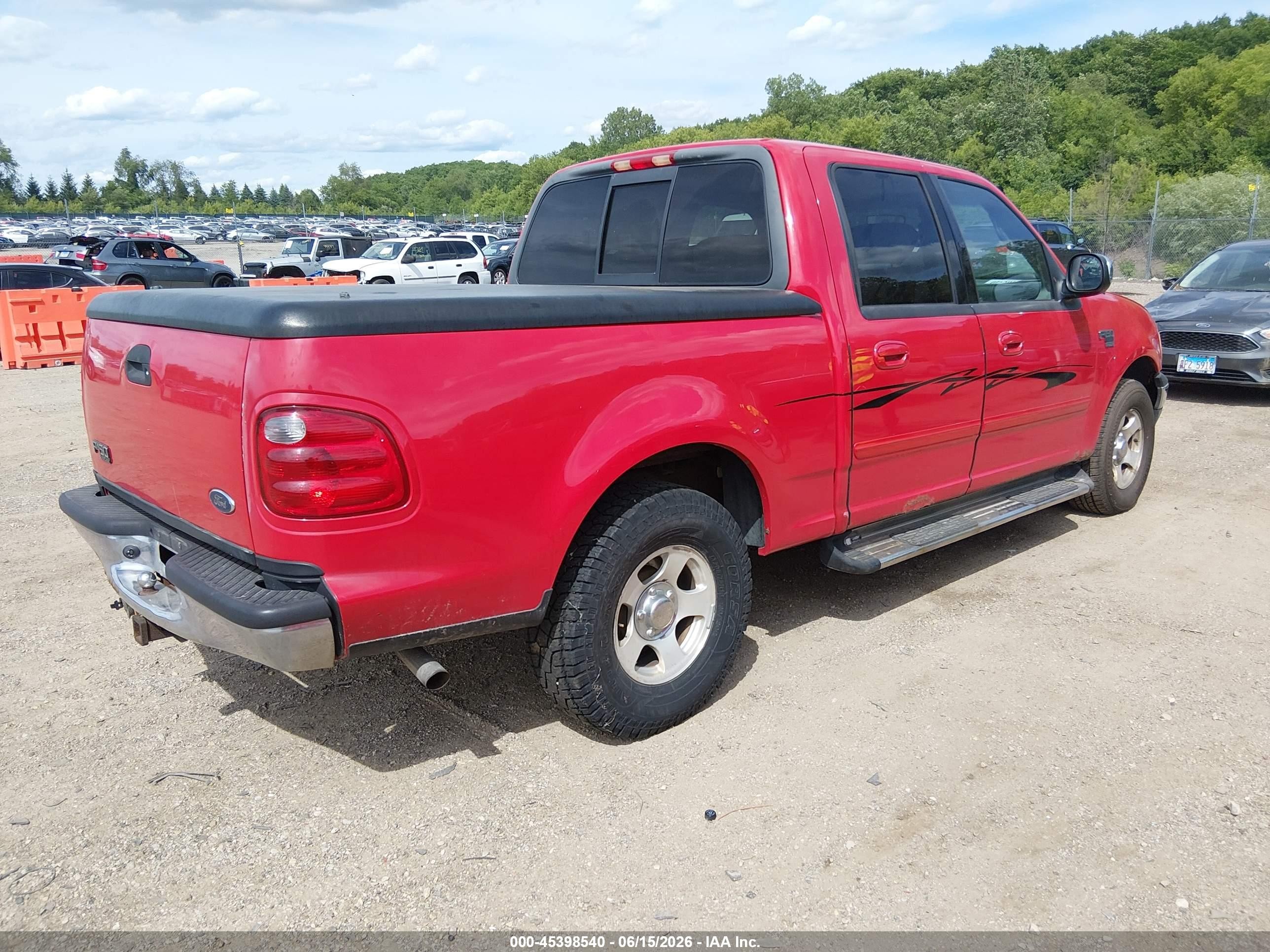 2001 Ford F-150 Xlt Red vin: 1FTRW07671KC16272