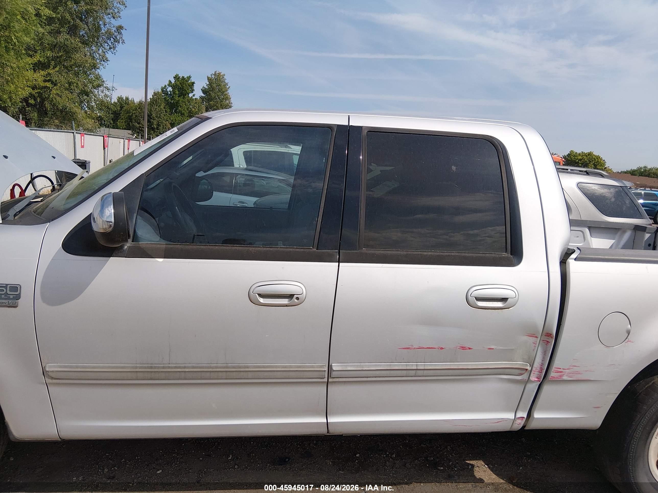 2002 Ford F-150 Lariat/xlt Silver vin: 1FTRW07672KC80281