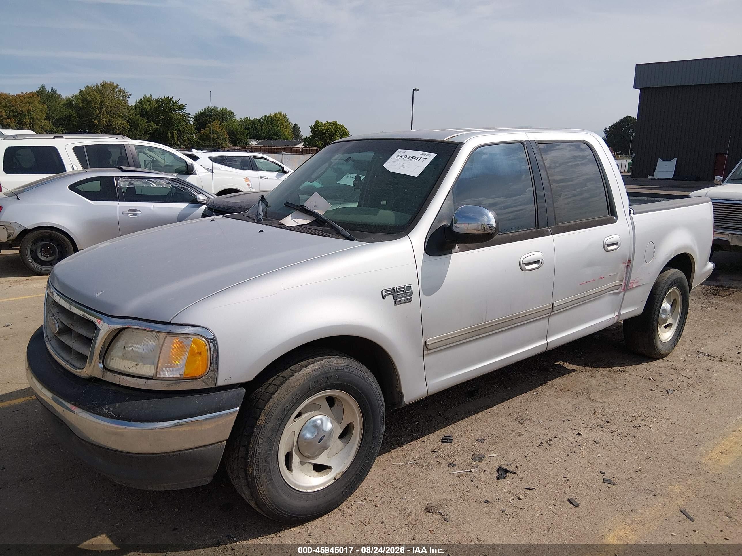 2002 Ford F-150 Lariat/xlt Silver vin: 1FTRW07672KC80281