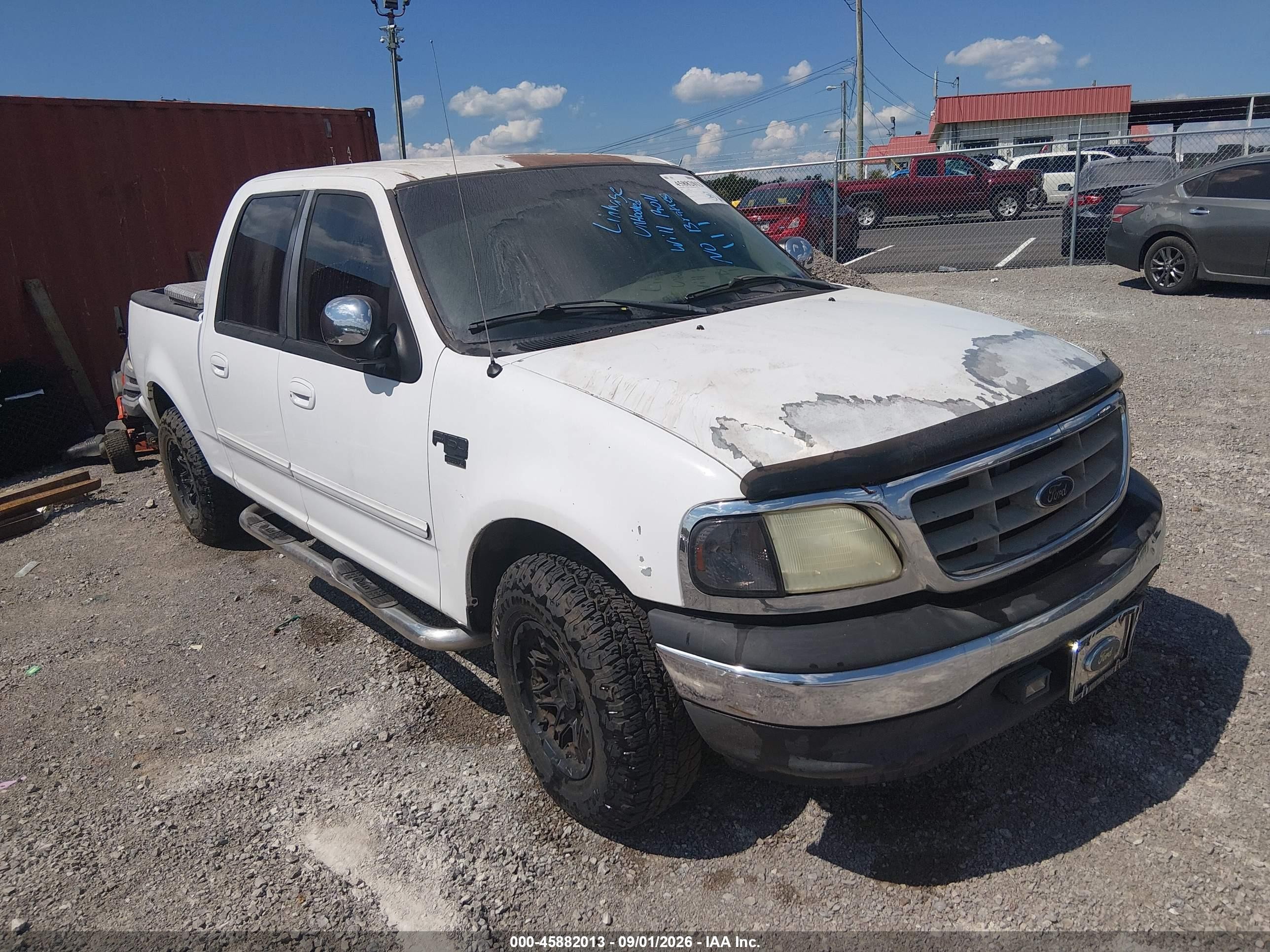 2002 Ford F-150 Lariat/xlt Белый vin: 1FTRW07672KE25318
