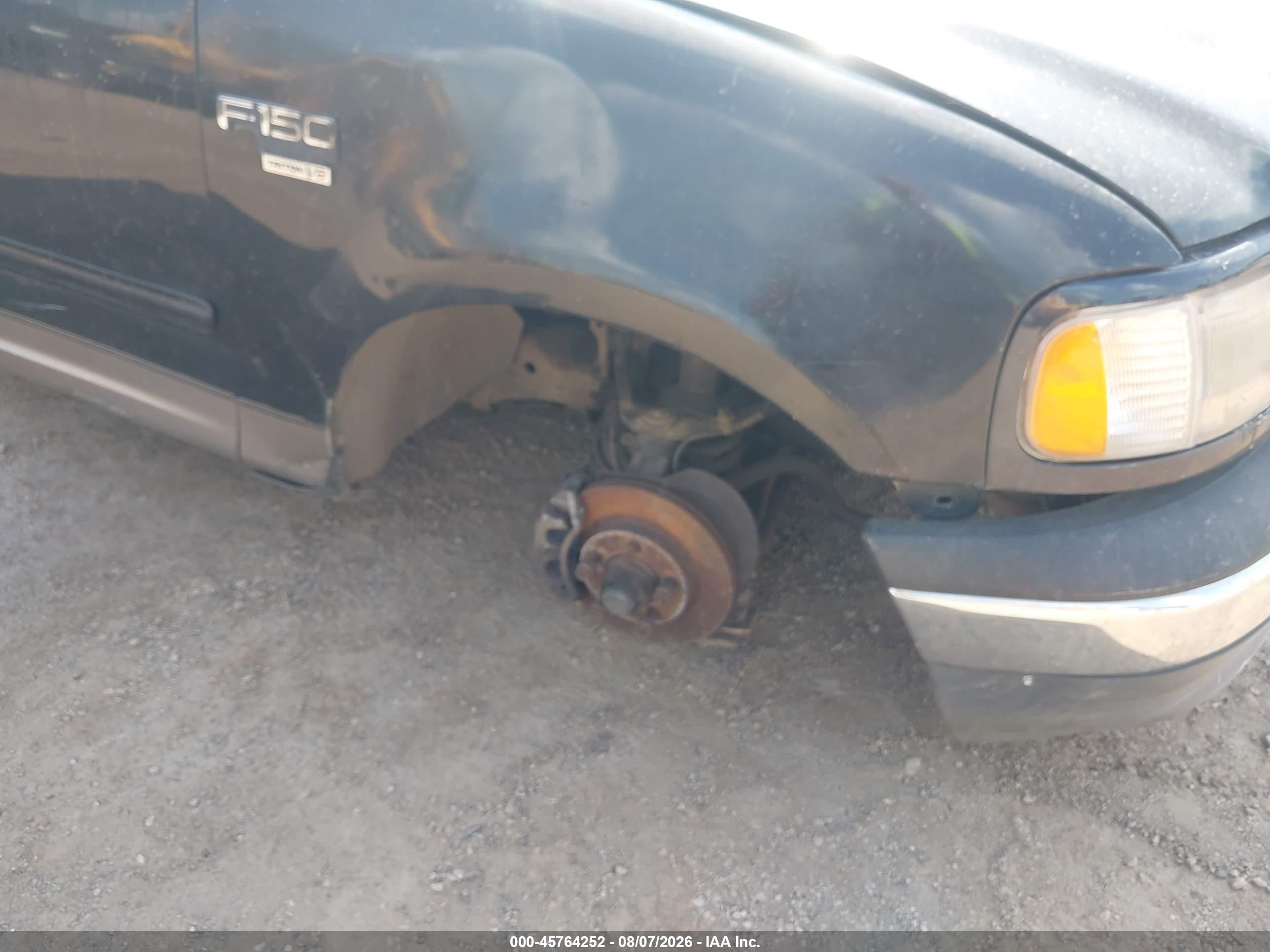 2002 Ford F-150 Lariat/xlt Black vin: 1FTRW07682KB83302