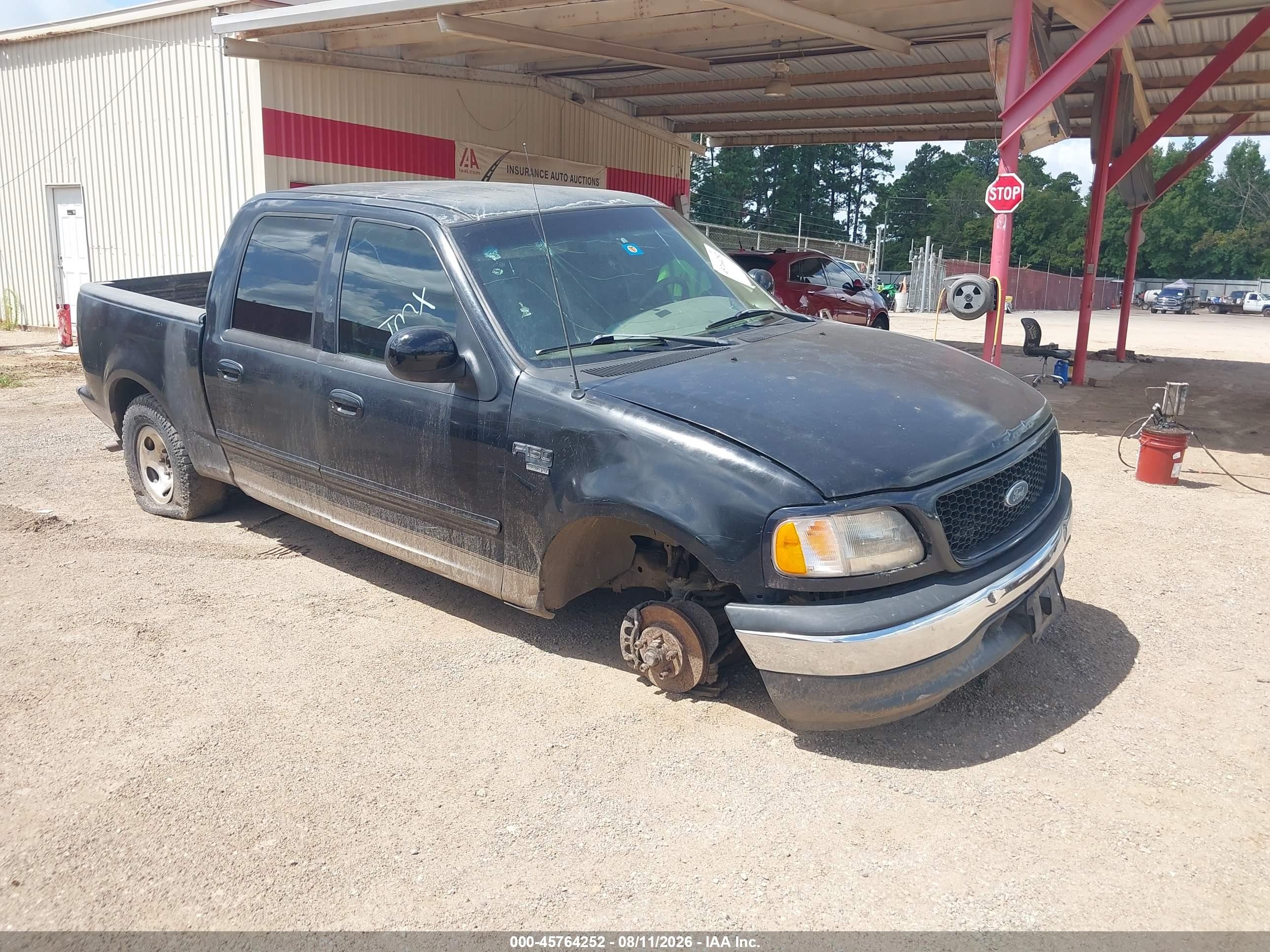 2002 Ford F-150 Lariat/xlt Black vin: 1FTRW07682KB83302