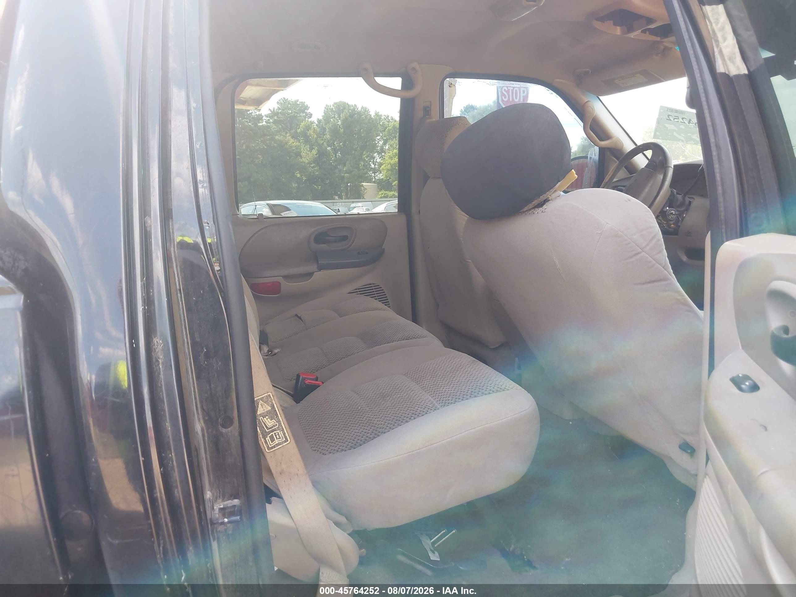 2002 Ford F-150 Lariat/xlt Black vin: 1FTRW07682KB83302
