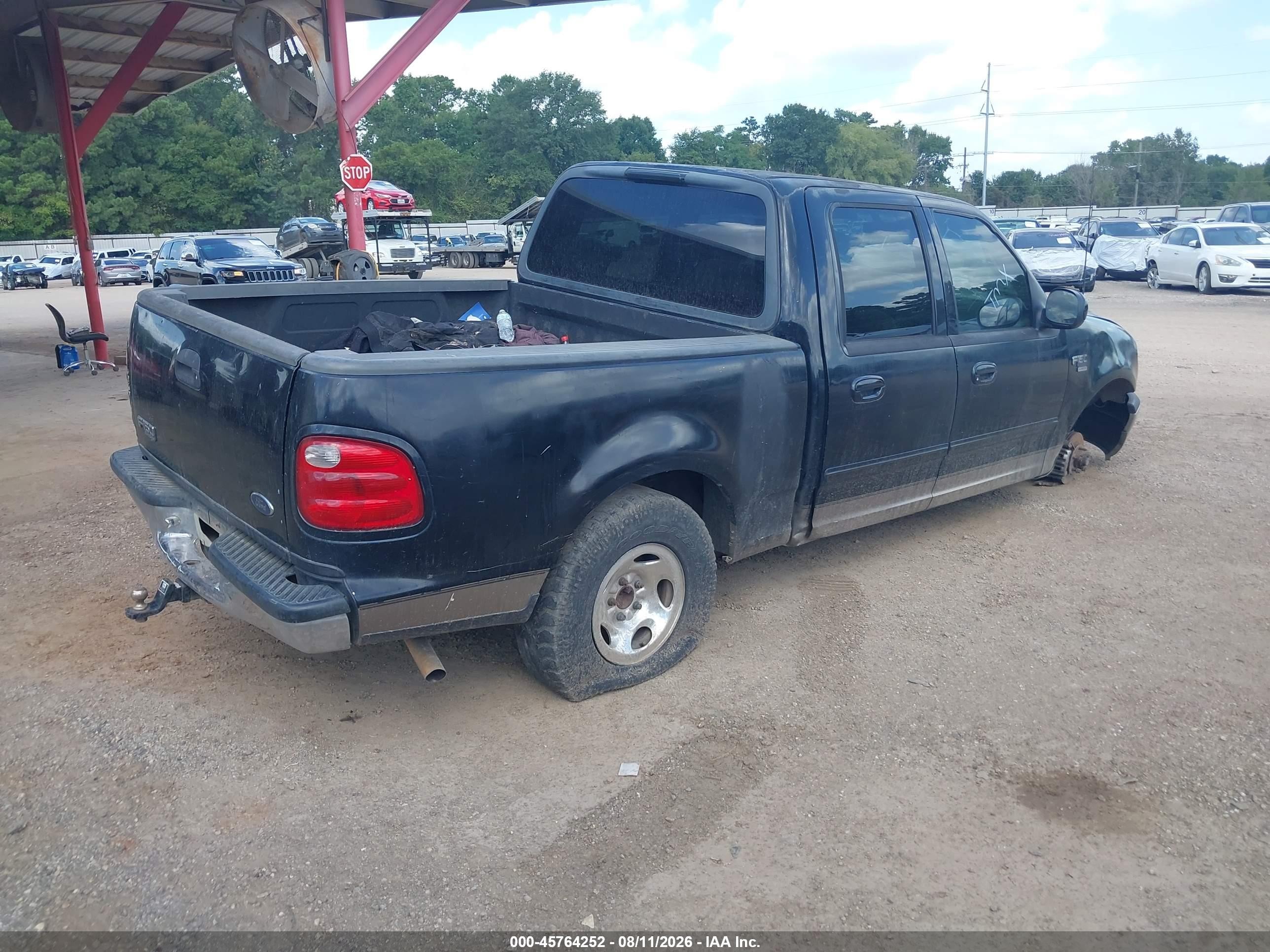 2002 Ford F-150 Lariat/xlt Black vin: 1FTRW07682KB83302