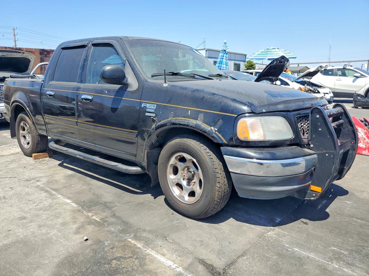 2002 Ford F150 Supercrew Black vin: 1FTRW07682KD79160