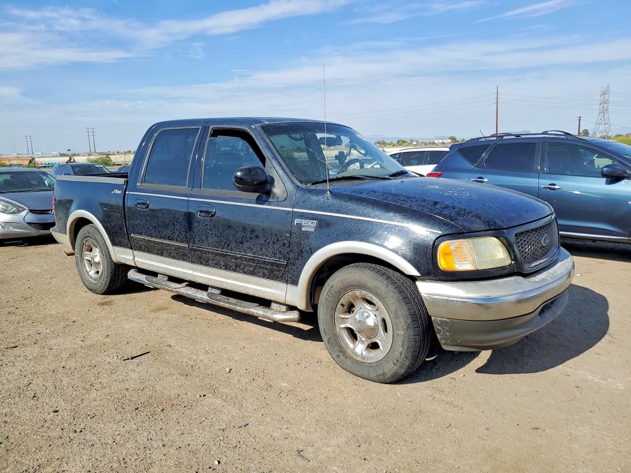 2002 Ford F150 Supercrew Black vin: 1FTRW07682KE41060