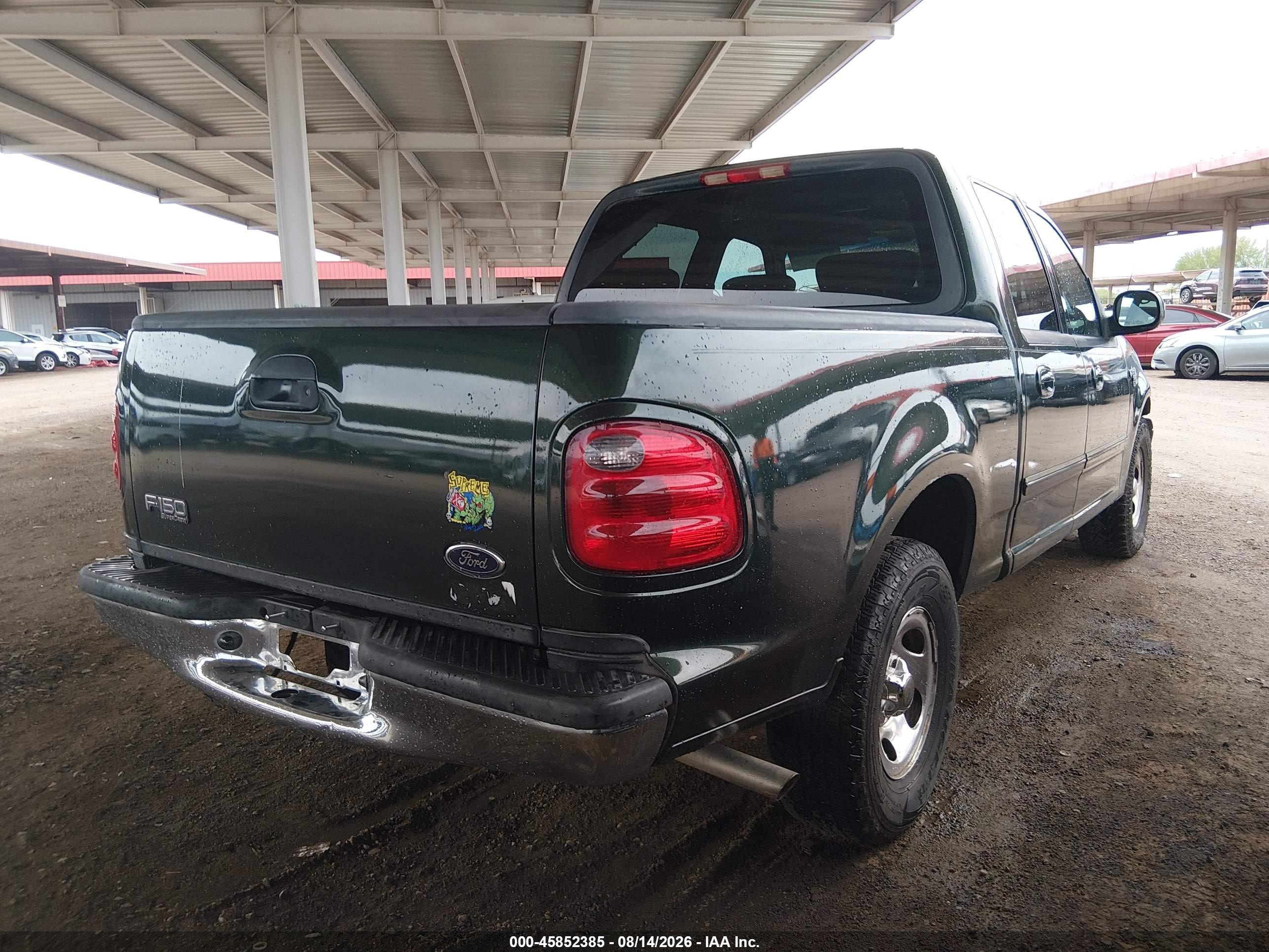2003 Ford F-150 Lariat/xlt Green vin: 1FTRW07683KA19811
