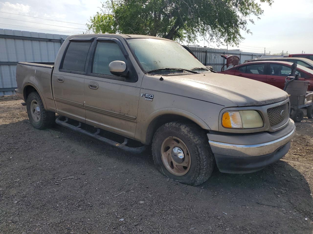 2003 Ford F150 Supercrew Tan vin: 1FTRW07683KA45678