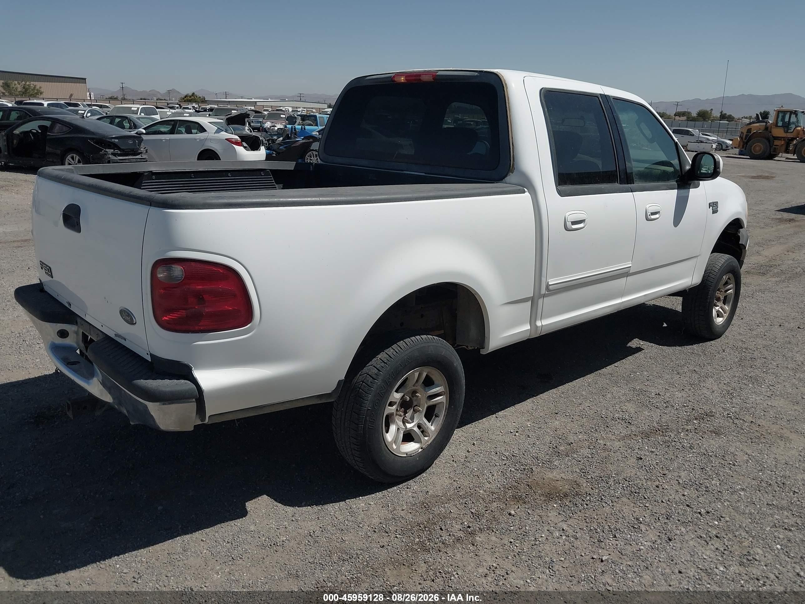 2003 Ford F-150 Lariat/xlt White vin: 1FTRW07683KB21285