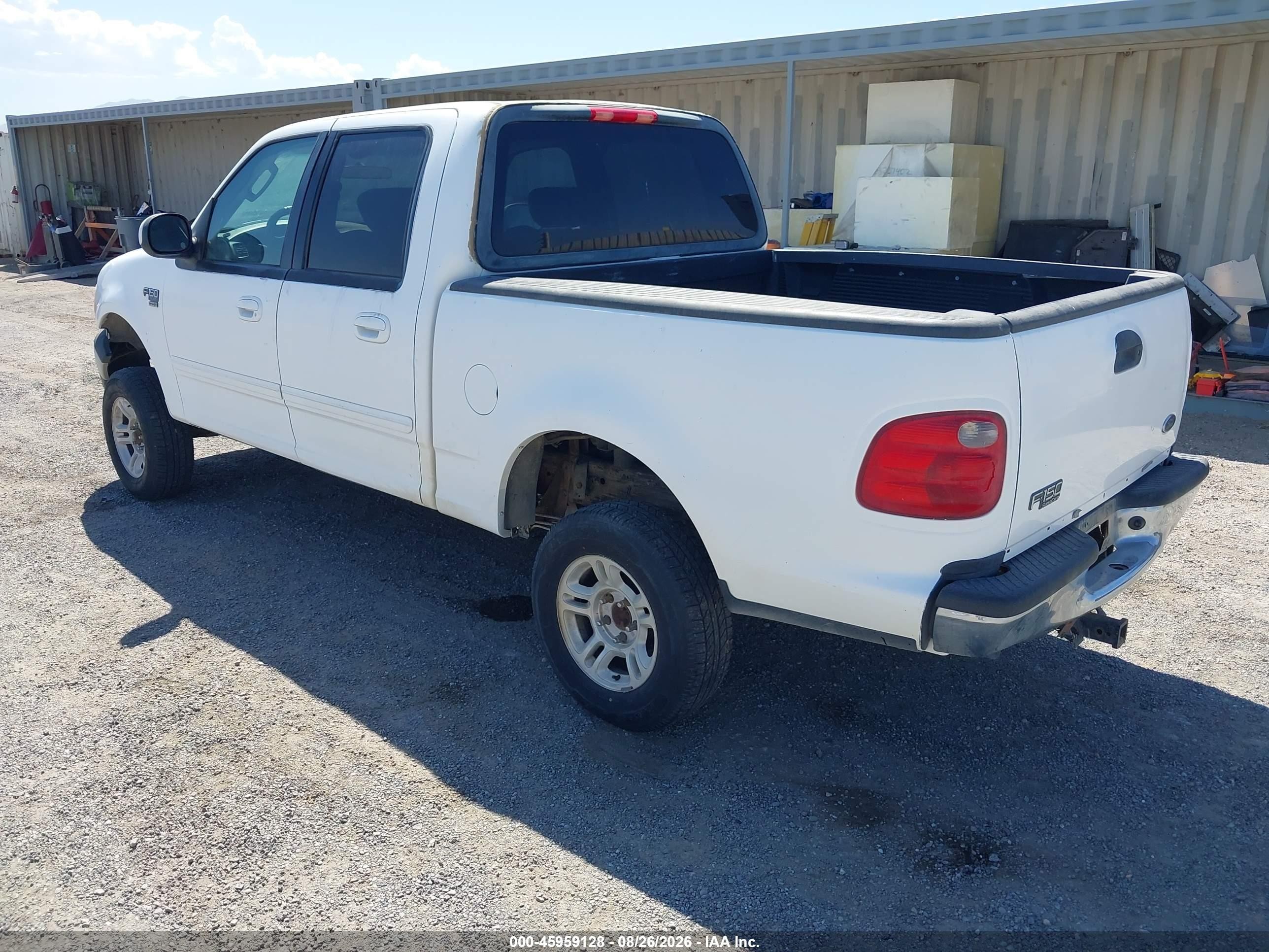 2003 Ford F-150 Lariat/xlt White vin: 1FTRW07683KB21285