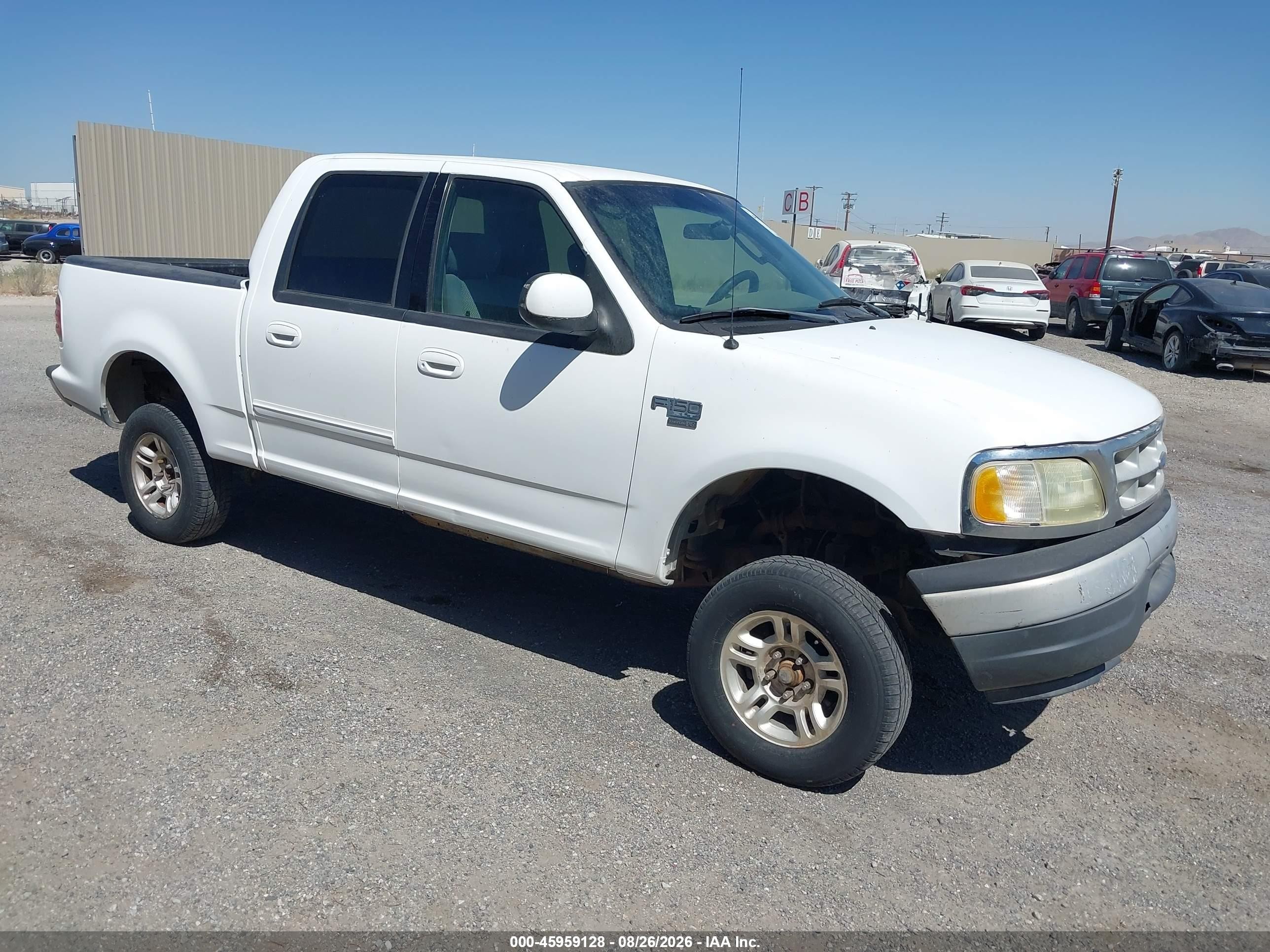 2003 Ford F-150 Lariat/xlt White vin: 1FTRW07683KB21285