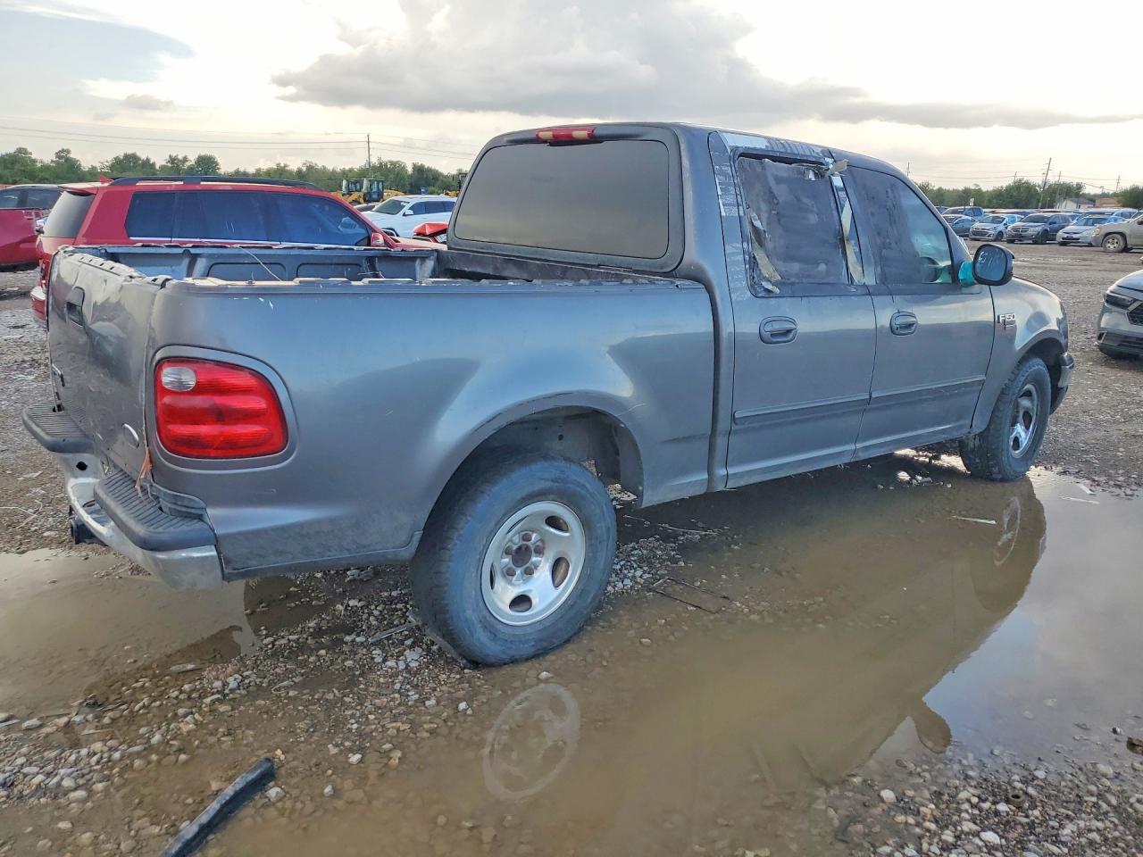 2003 Ford F150 Supercrew Gray vin: 1FTRW07683KC17983